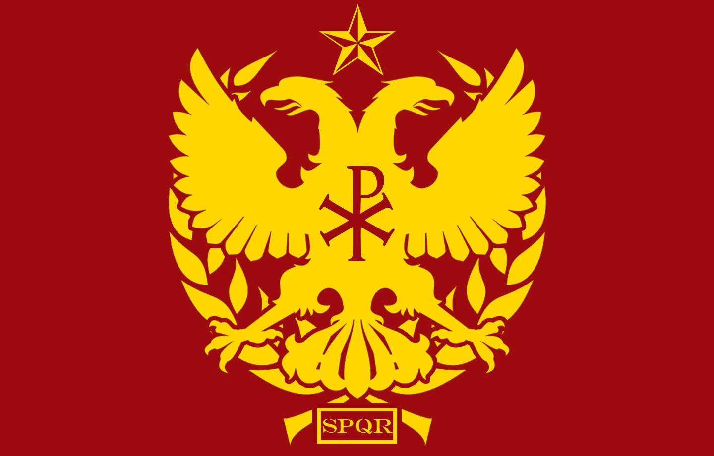 1440x920 Neo Roman Flag, Smashup Of Byzantium And Rome