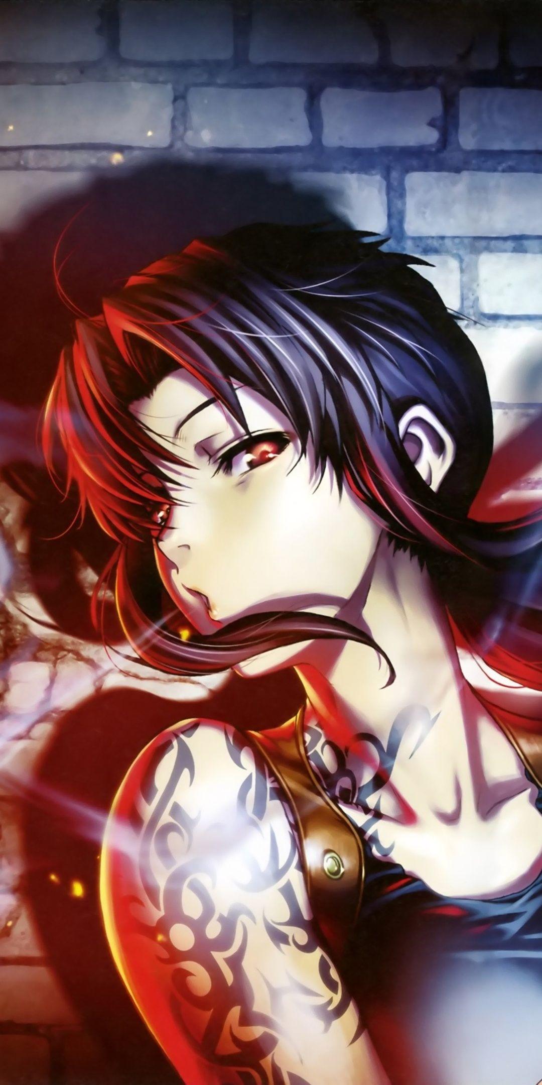 1080x2160 Black Lagoon Anime Girl Smoking 4k One Plus 5T, Honor 7x, Honor view Lg Q6 HD 4k Wallpaper, Image, Background, Photo and Picture