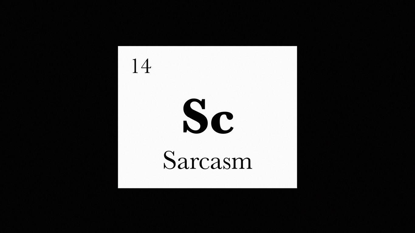 1366x768 Download wallpaper 1366x768 sarcasm, inscription, element, letters tablet, laptop HD background