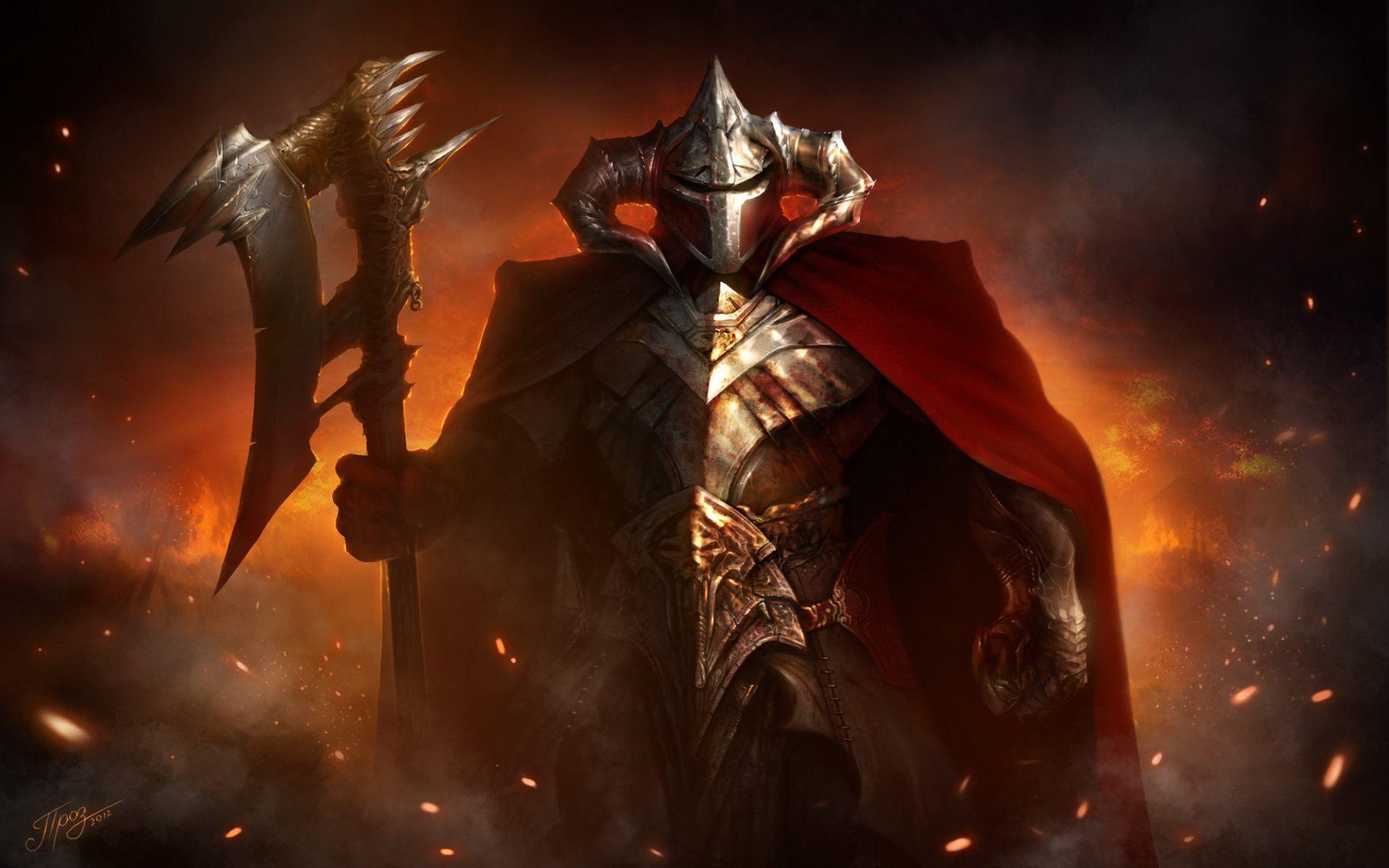 1920x1200 Warrior weapons knight wallpaperx1200