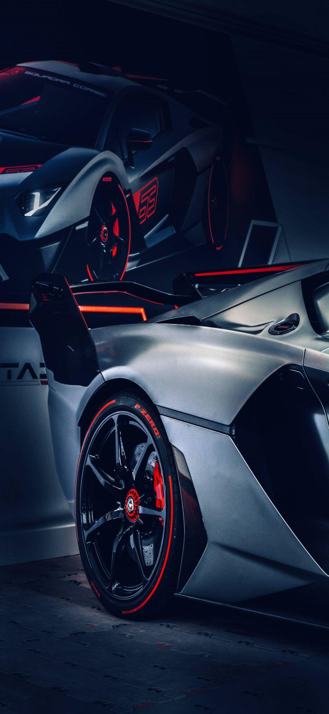 1125x2436 iPhone 11 Lamborghini Aventador Wallpaper Free Download