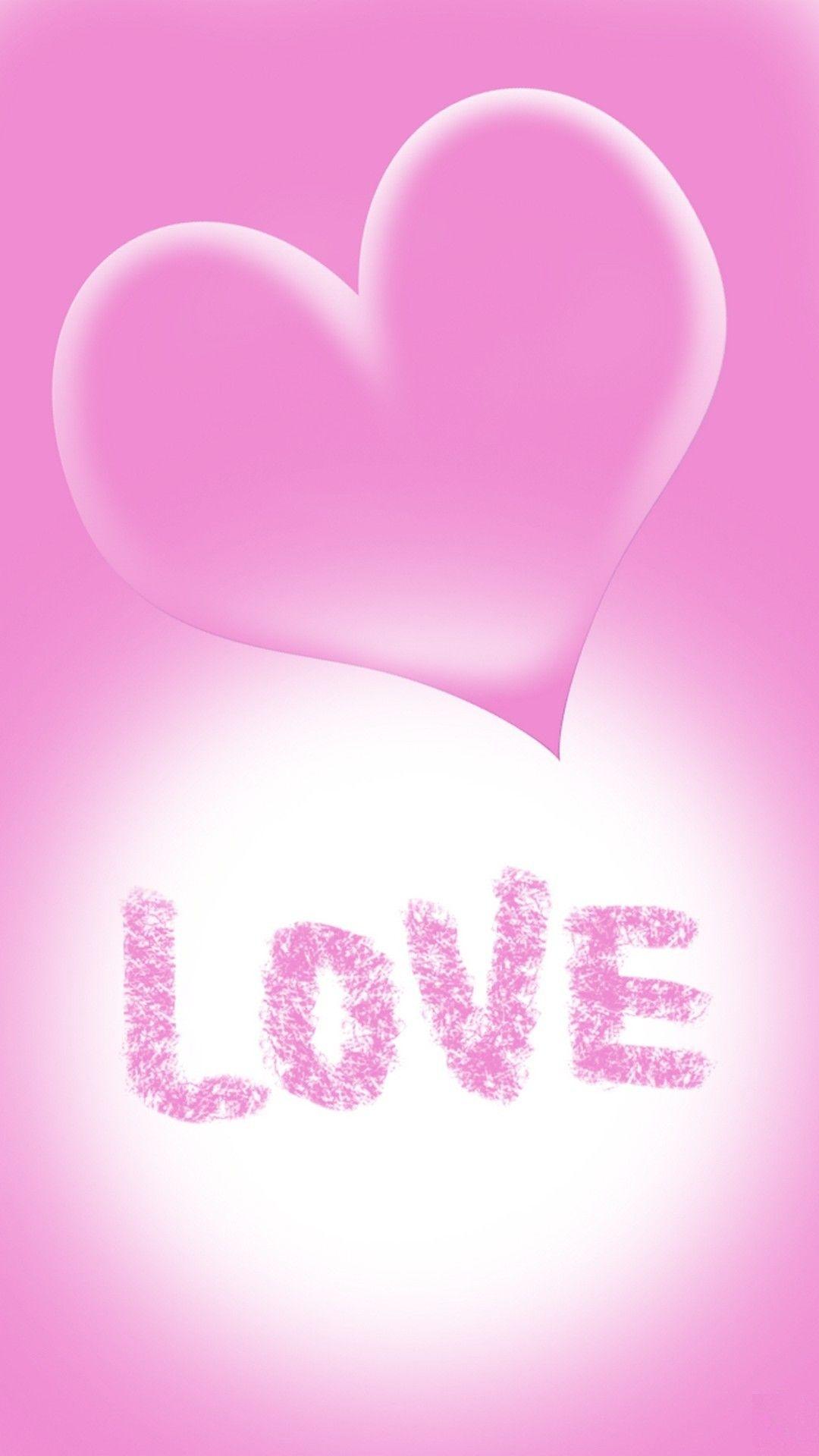 1080x1920 Pink Love Wallpaper
