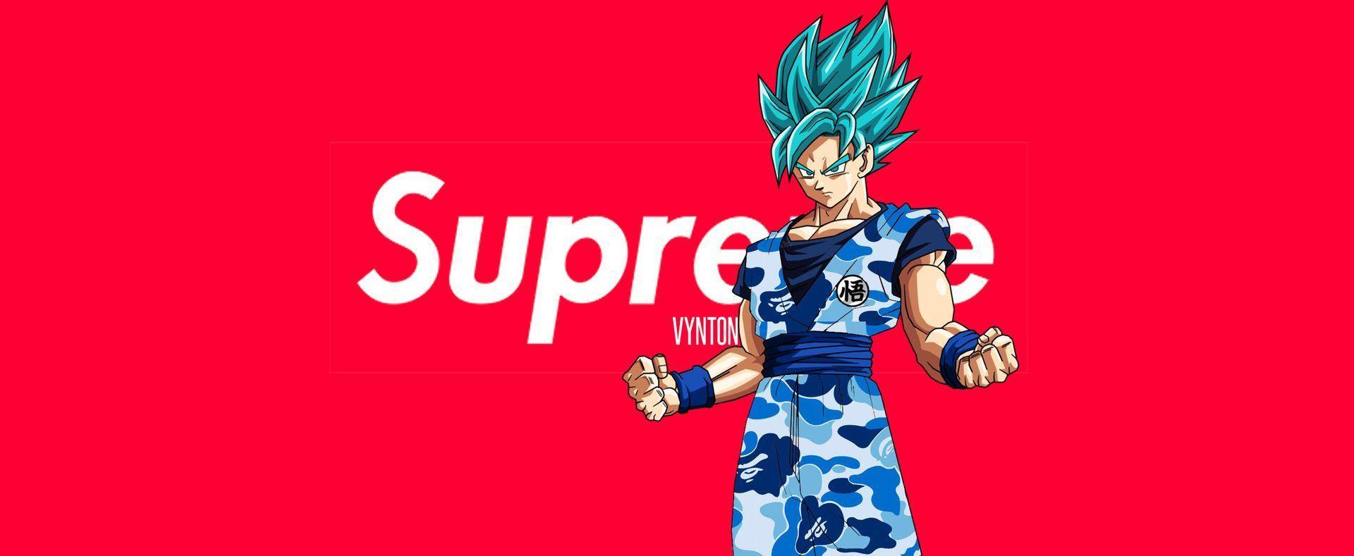 1920x789 Goku Bape Wallpaper