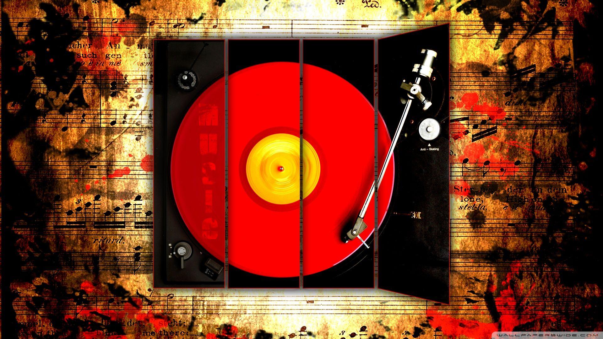 1920x1080 Vinyl Record Vintage Ultra HD Desktop Background Wallpaper for 4K UHD TV : Tablet