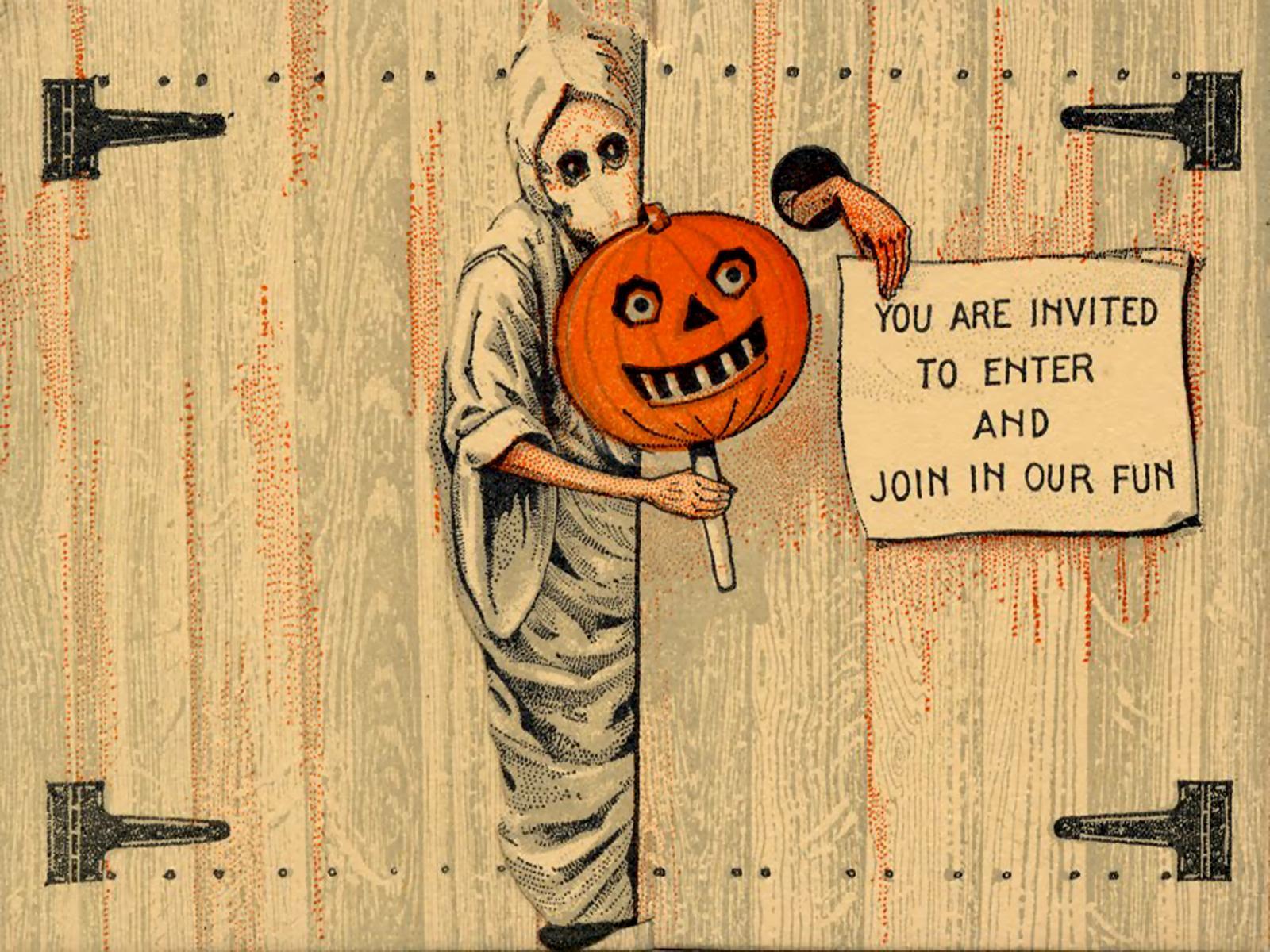 1600x1200 Vintage Halloween Wallpaper