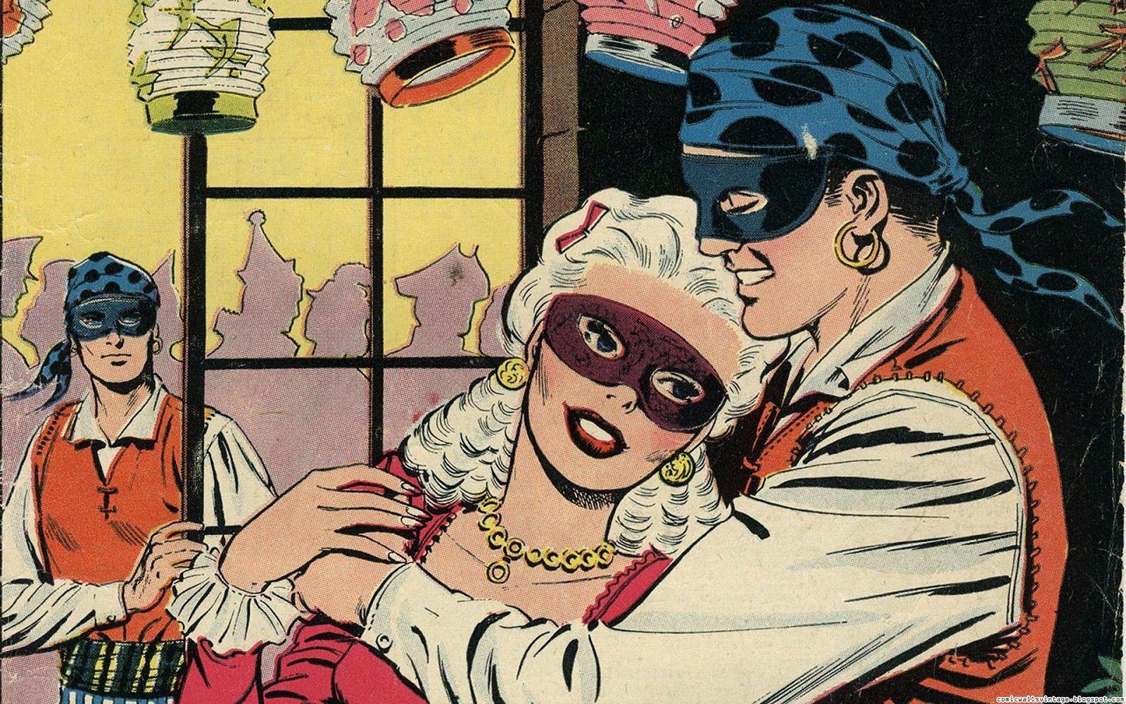 1600x1000 Comic Wallpaper Vintage: Carnival love (Vintage Comic Wallpaper)