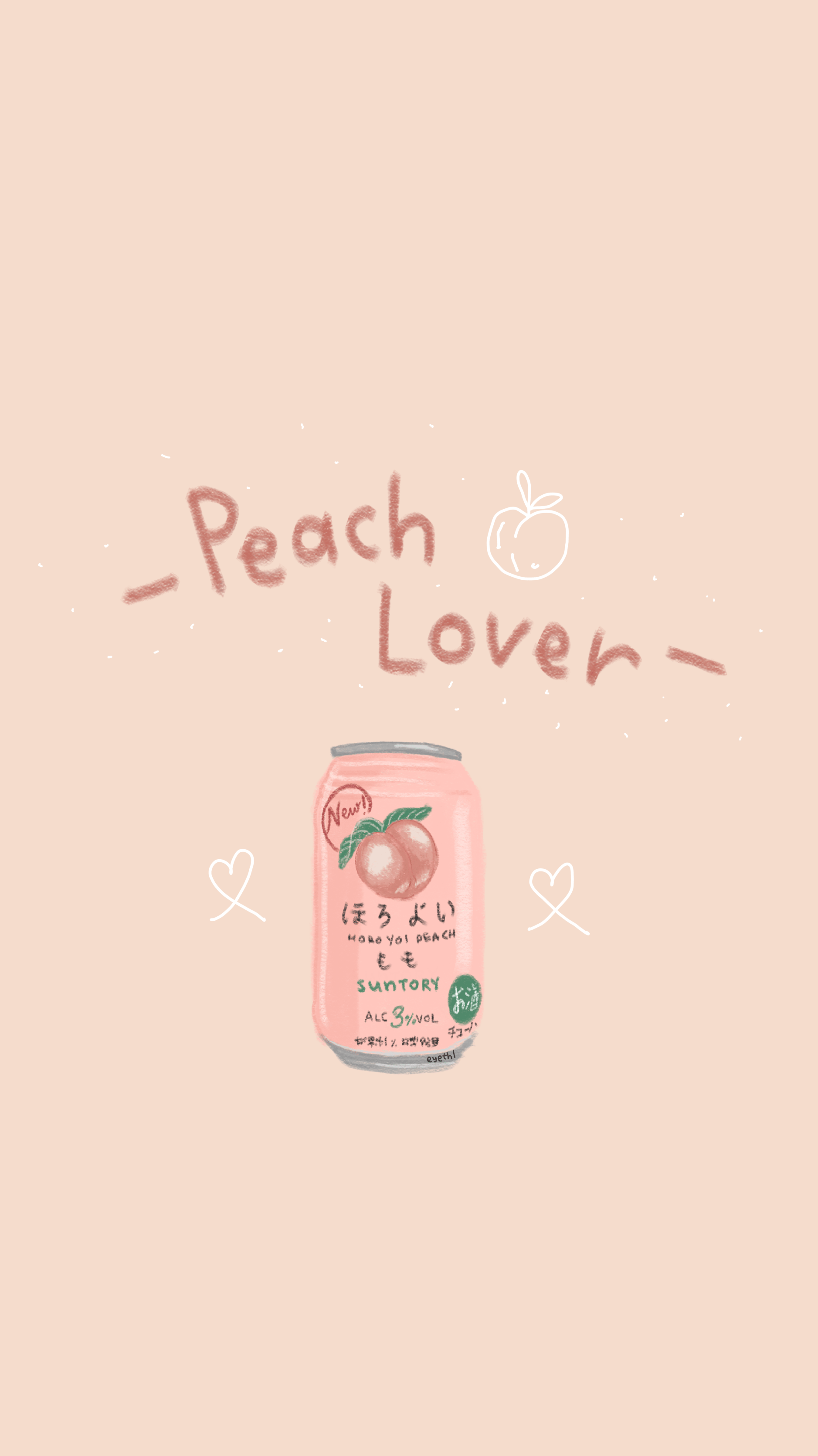 1877x3340 iPhone wallpaper. Peach wallpaper, Peach aesthetic, Kawaii wallpaper