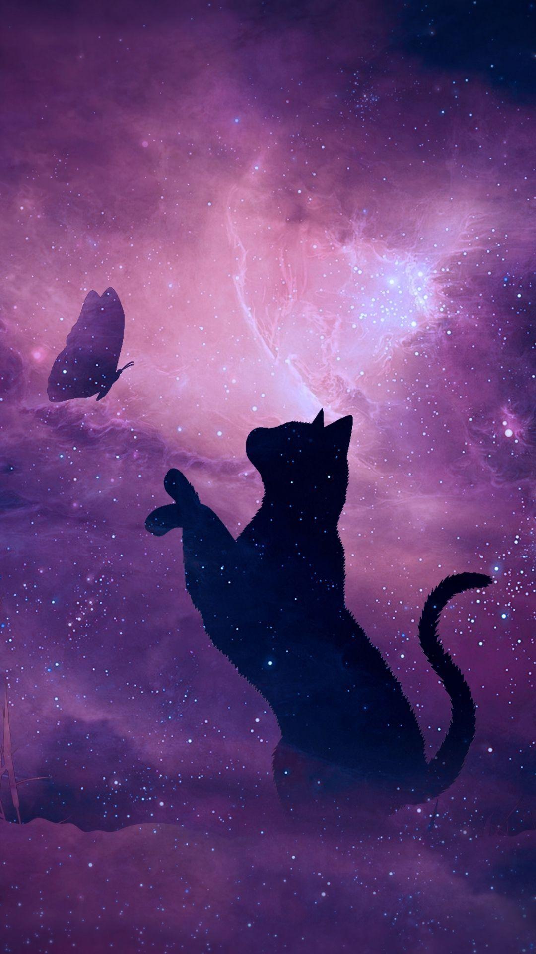 Cool Galaxy Cat Wallpapers - Top Free Cool Galaxy Cat Backgrounds - WallpaperAccess