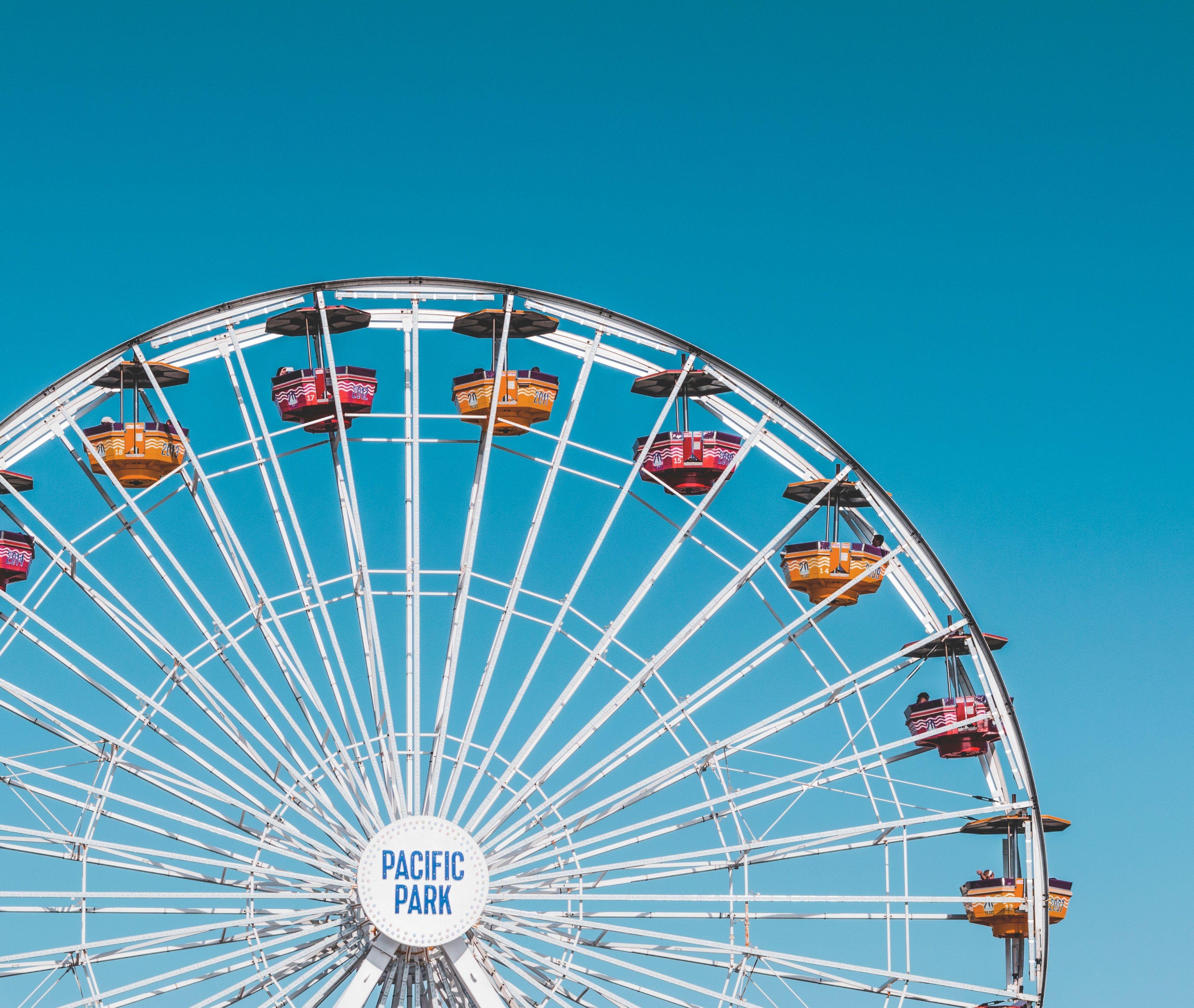 3840x3242 Wallpaper / santa monica pier 4k wallpaper
