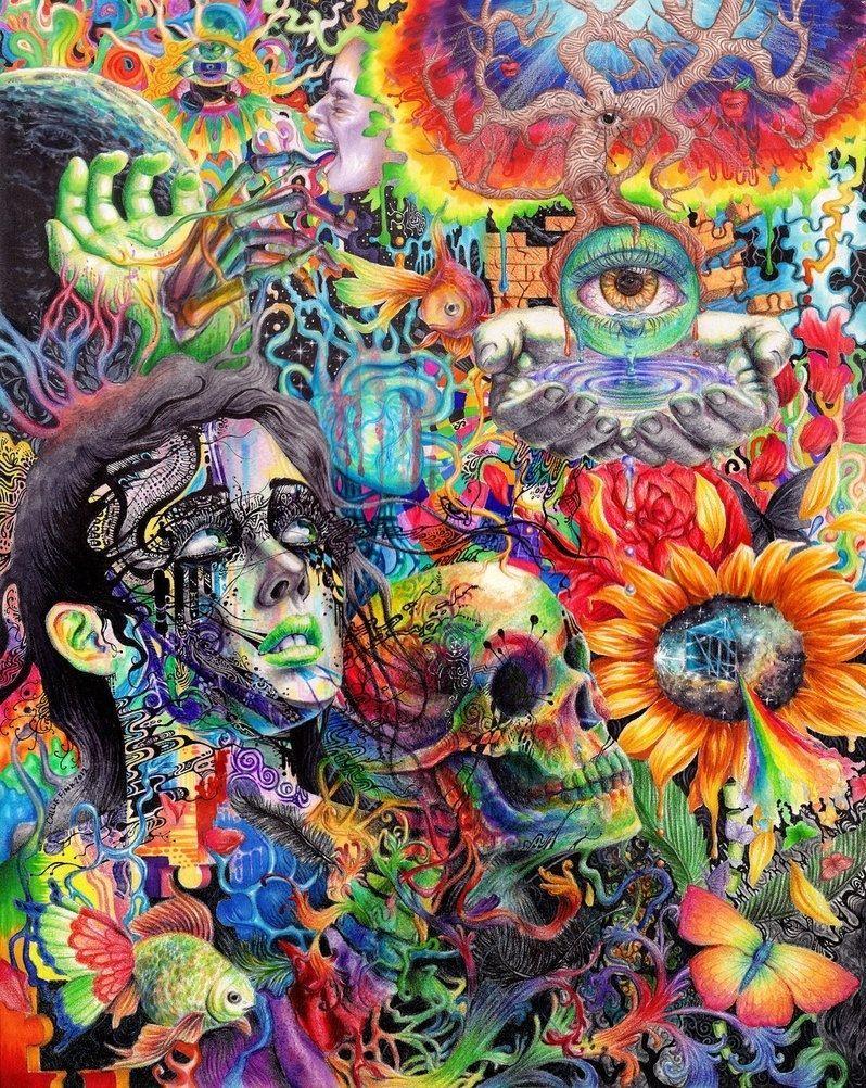 798x1002 Trippy Phone Wallpaper