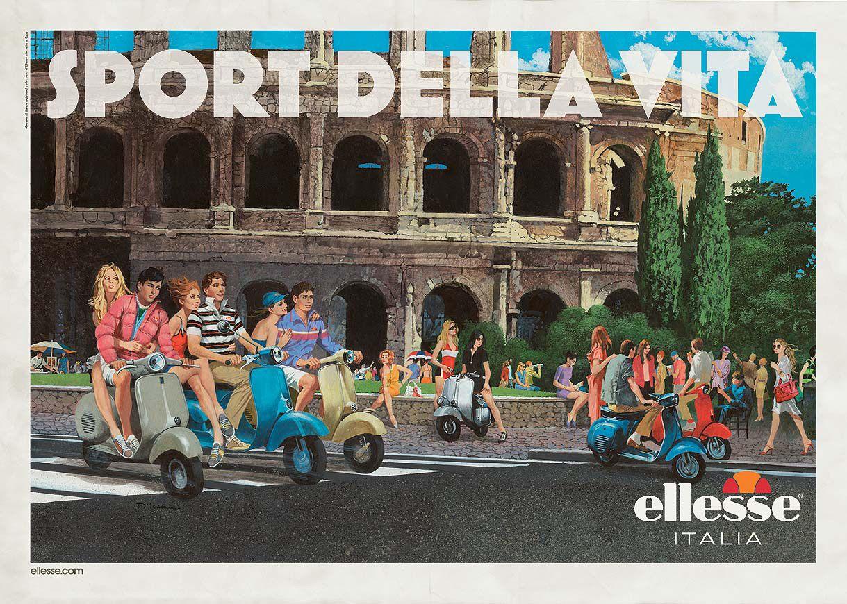 1219x870 Ellesse Print Advert By Pentland Brands: Autumn Rome. Ads of the World™