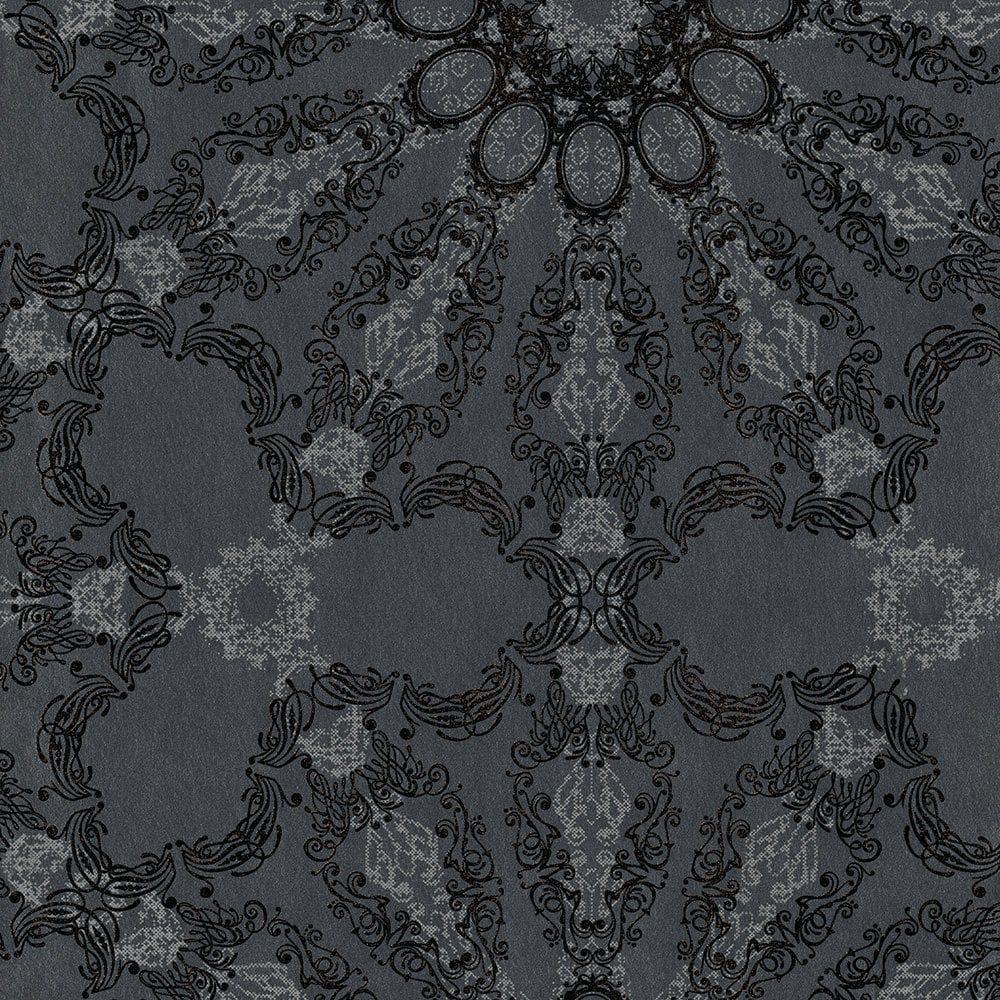 1000x1000 P&S Deluxe Black Mandala Circle Geometric Wallpaper By Guido Maria Kretschmer 41007 30 From Wallpaper Depot UK