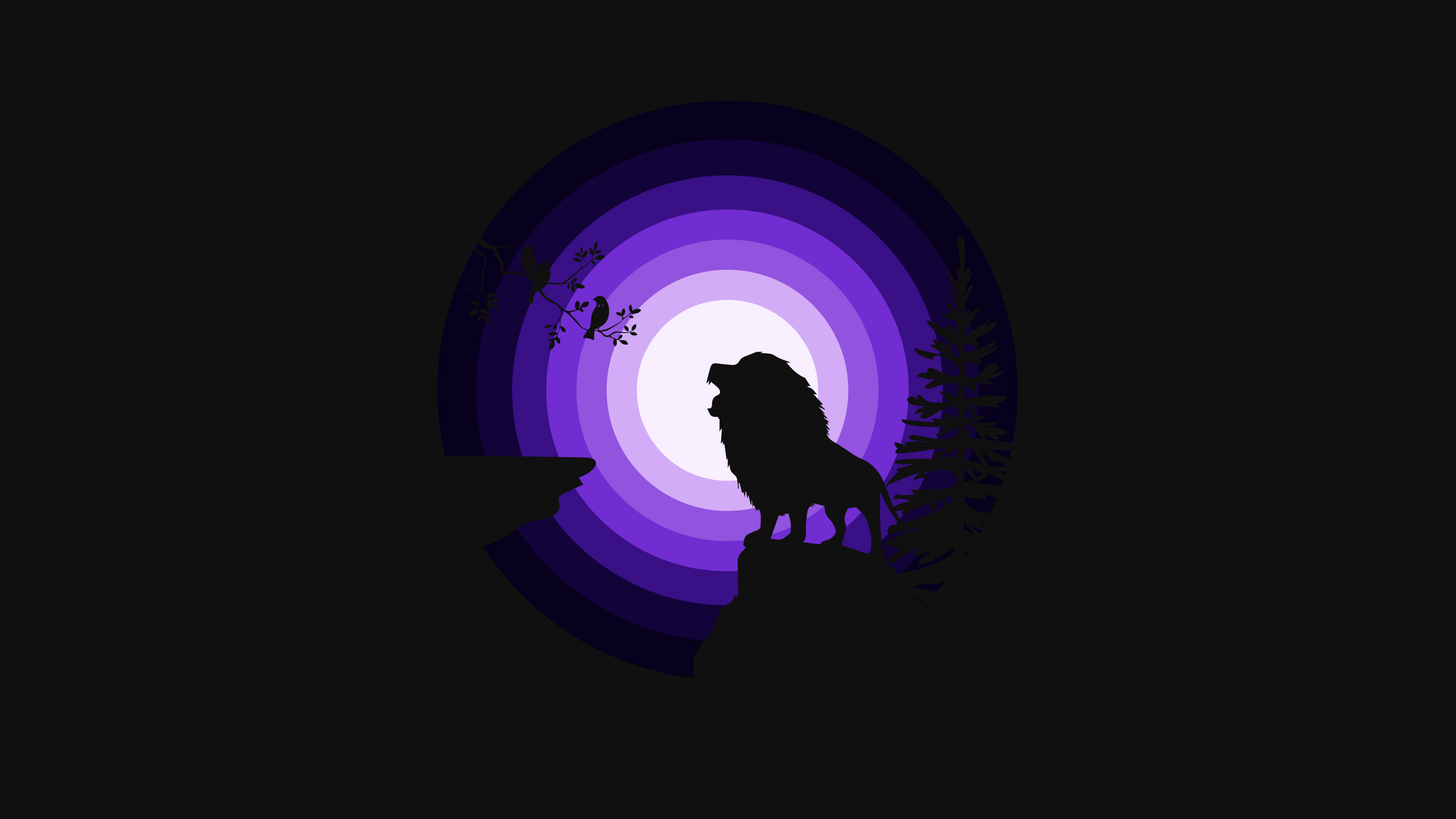 3840x2160 Lion 4K Hình nền, Tiếng gầm, Hình bóng, Mặt trăng, Đêm, Màu tím, Đen tối https://wallpaperaccess.com/full/3988919.png