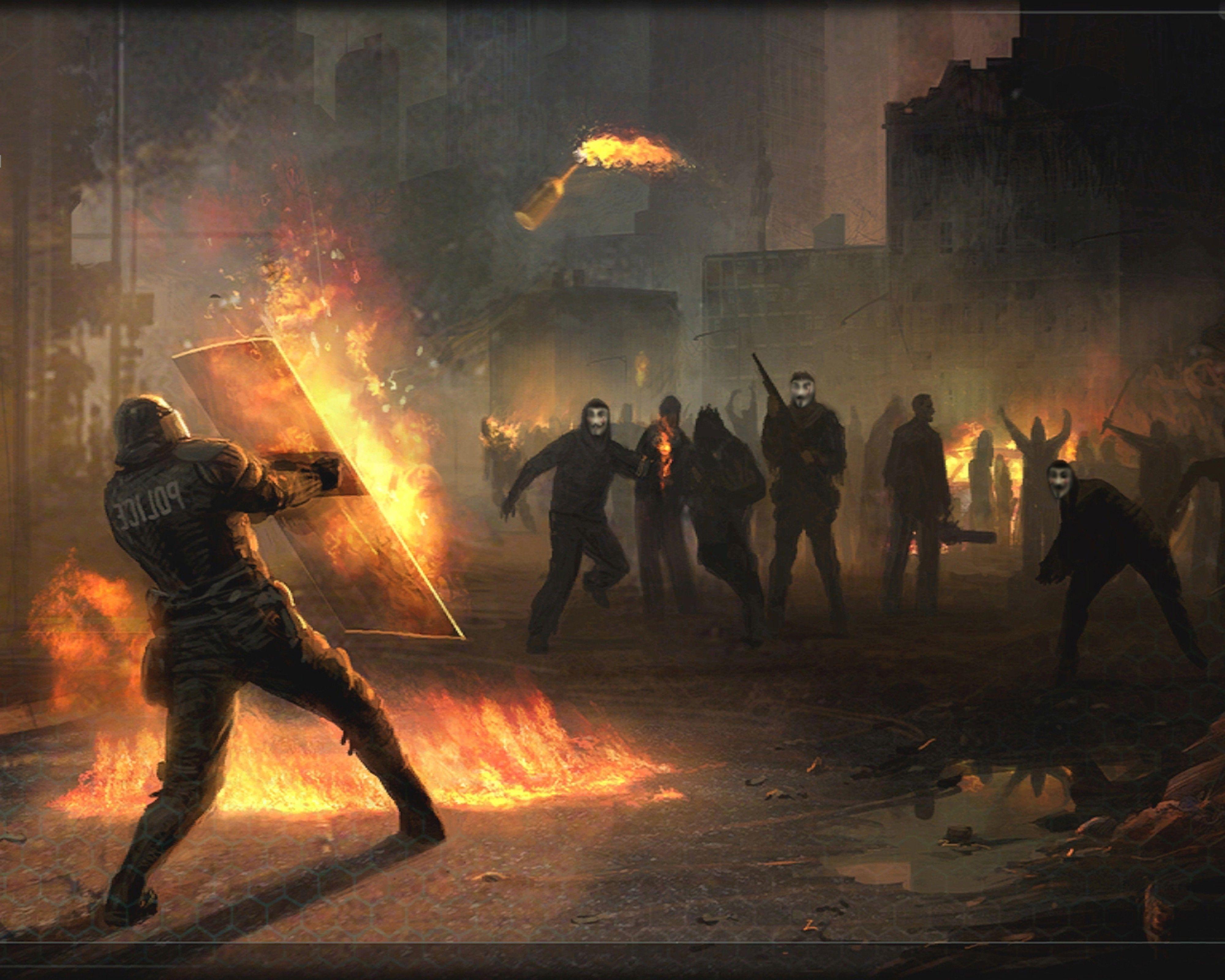 4000x3200 insurgency rebellion anonymous molotov Wallpaper HD / Desktop and Mobile Background