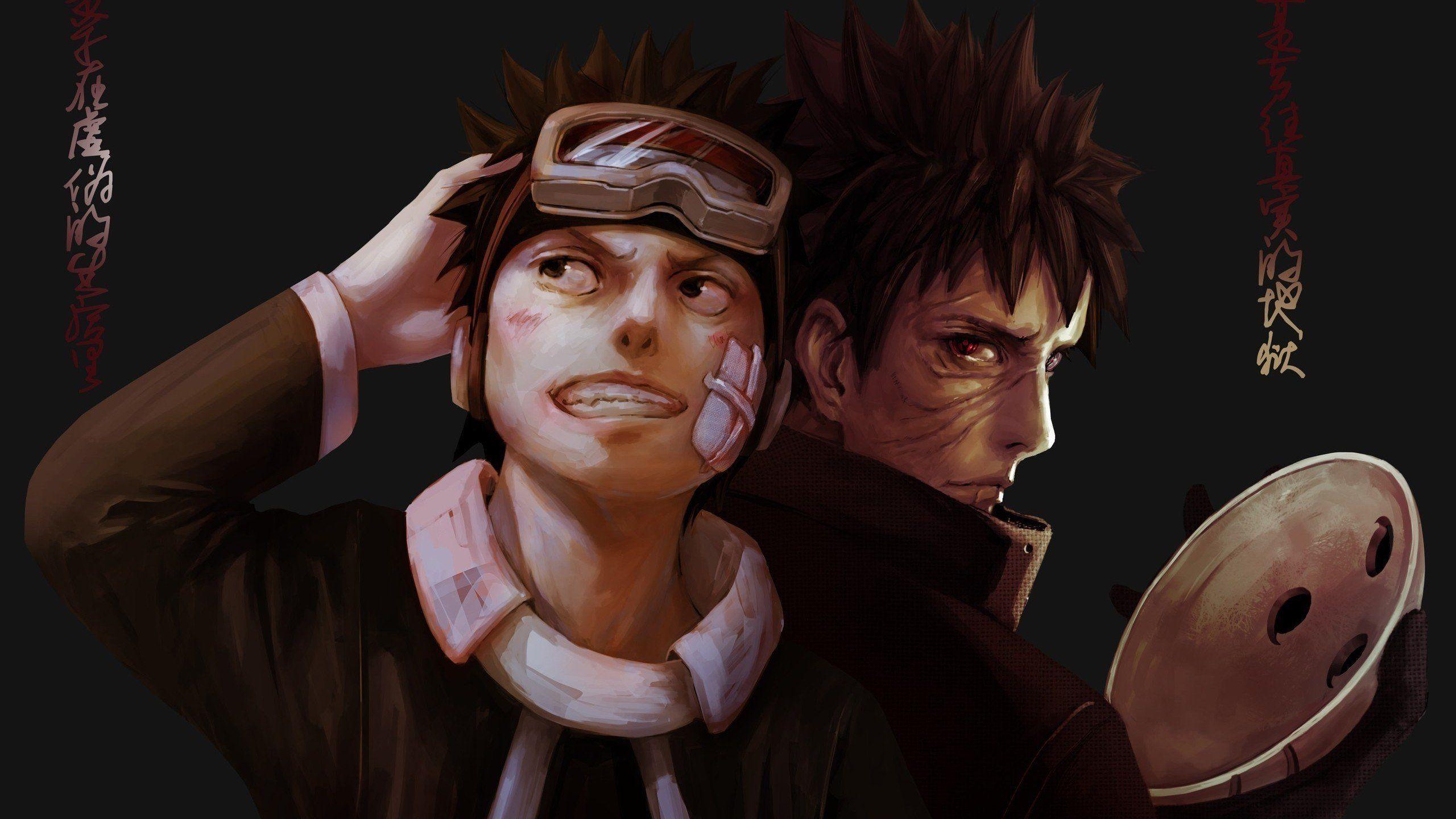 2560x1440 Naruto: Shippuden Sharingan Uchiha Obito Mangekyou Sharingan Tobi Rinnegan wallpaperx1440