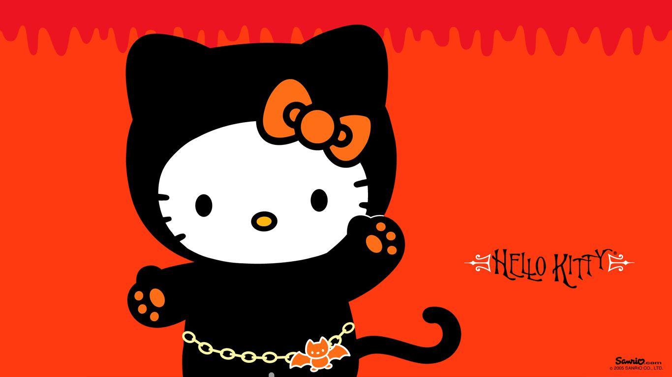 1366x768 Hello Kitty Halloween Costume < Vectors < Gallery < Desktop Wallpaper