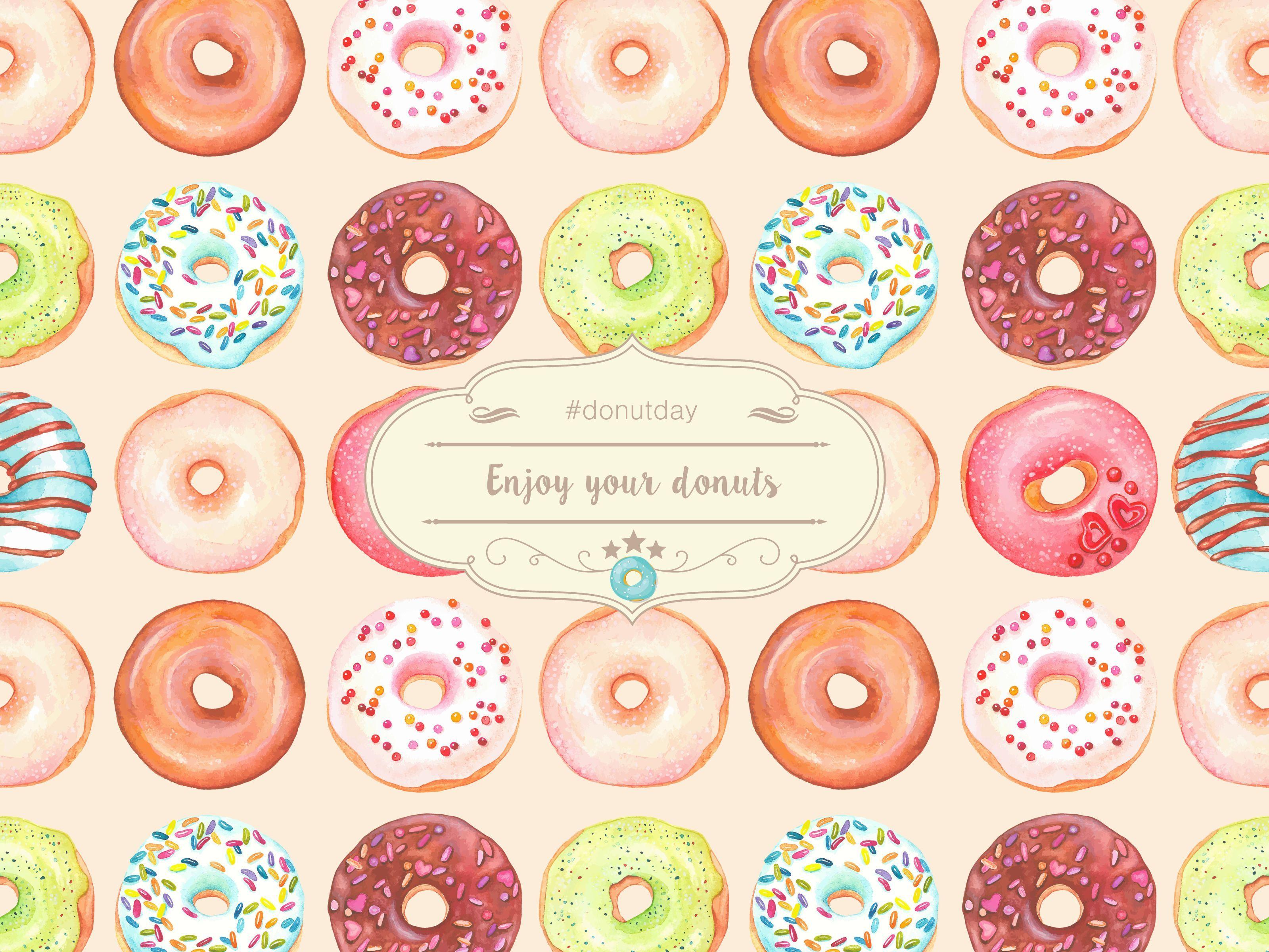 3200x2400 Enjoy Donut Wallpaper Free HD Wallpaper
