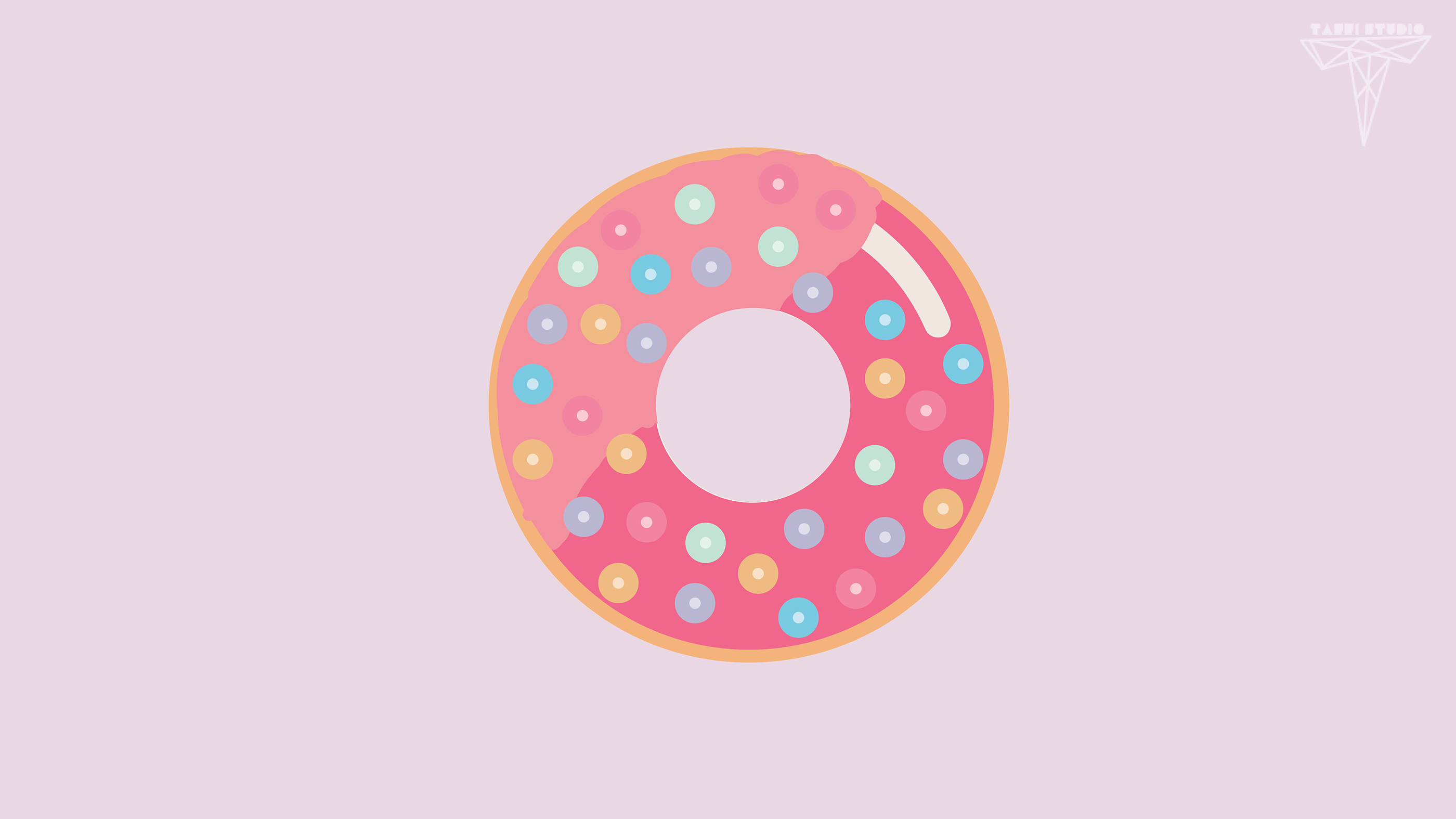 2800x1575 Kawaii Donut Wallpaper