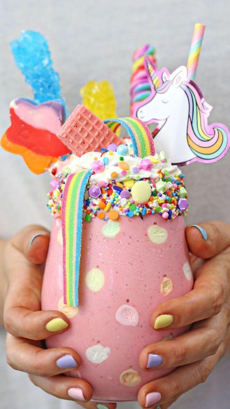 736x1309 Downloaded from Wallpaper. itunes.apple.com/. Thousands of HD wallpap. Drescher Designs. Milkshake recipes, Cute desserts, Unicorn milkshake
