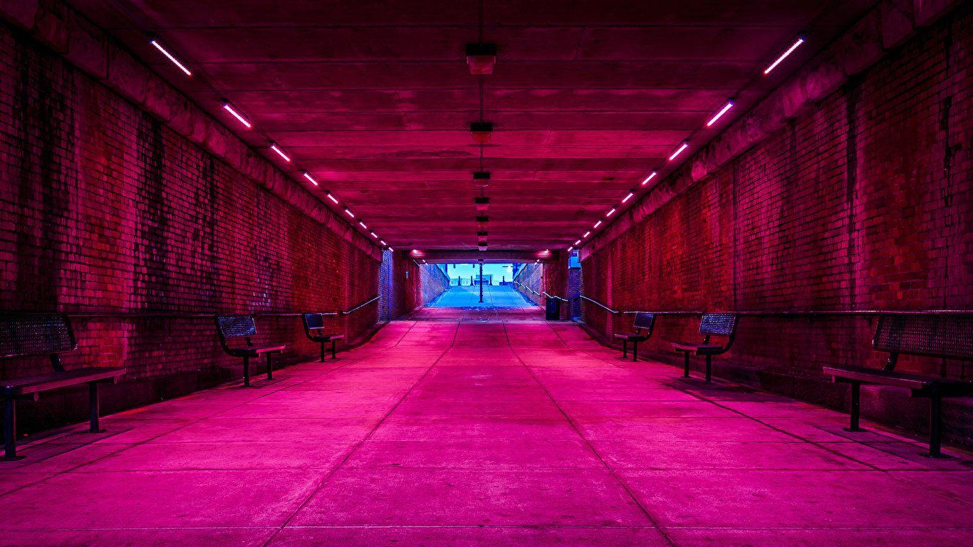 1366x768 I have a weakness for Neon Pink + Blue contrast.and urban theme [1920x1080]
