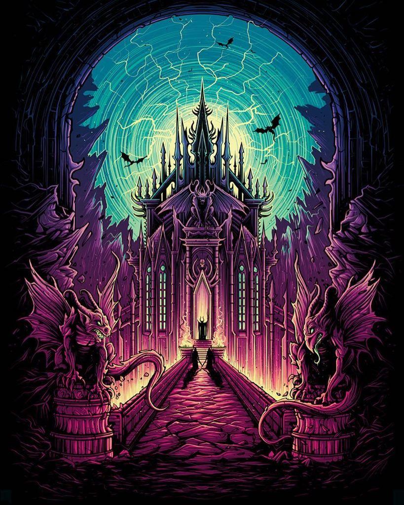 819x1024 Dan Mumford here is the print version of my 'Nocturnal' reinterpretation for ! Available in