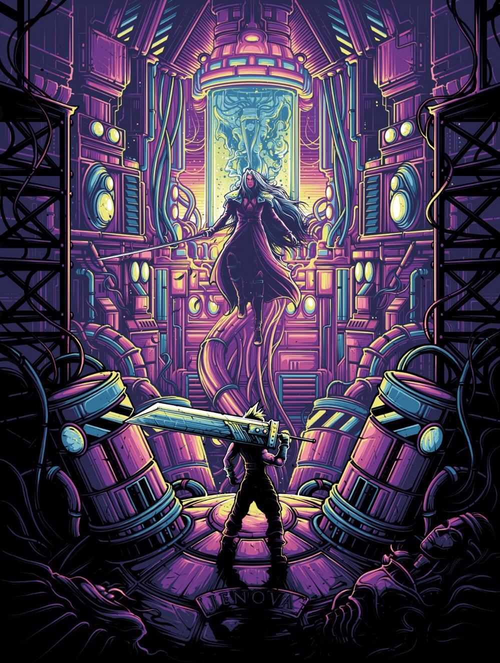 1000x1326 Cloud v Sephiroth art