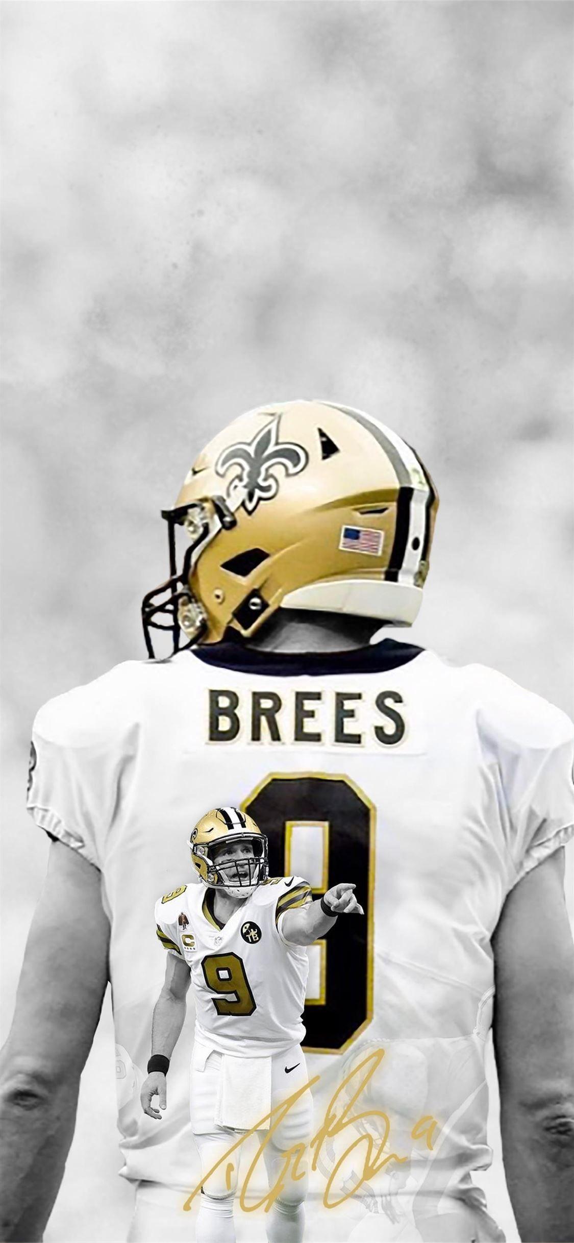 1125x2436 Drew Brees Mobile Saints iPhone 11 Wallpaper Free Download