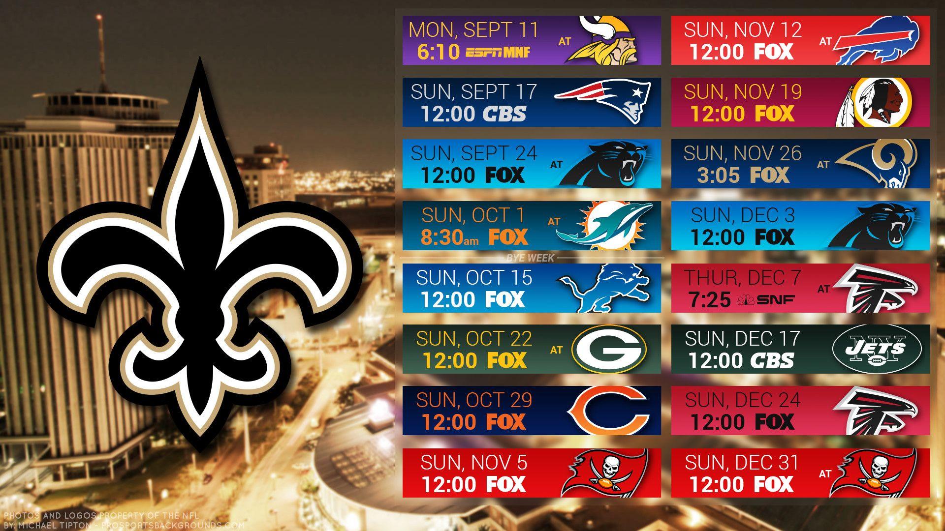 1920x1080 New Orleans Saints Wallpaper 2018