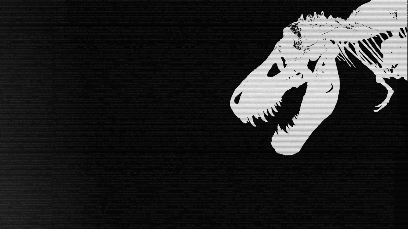 1366x768 A Wallpaper With My T Rex Friend: Roger