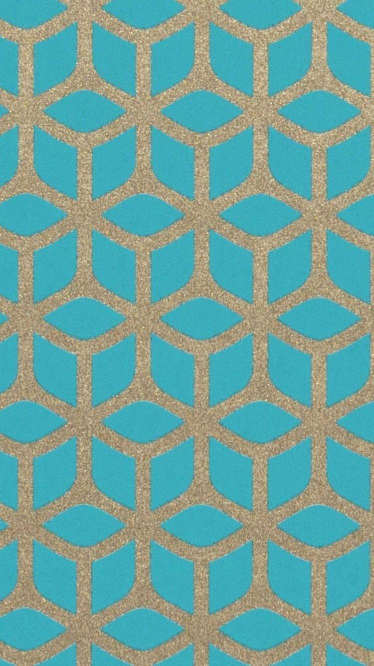 Moroccan Tiles Teal Purple Wallpaper  Happywallcom