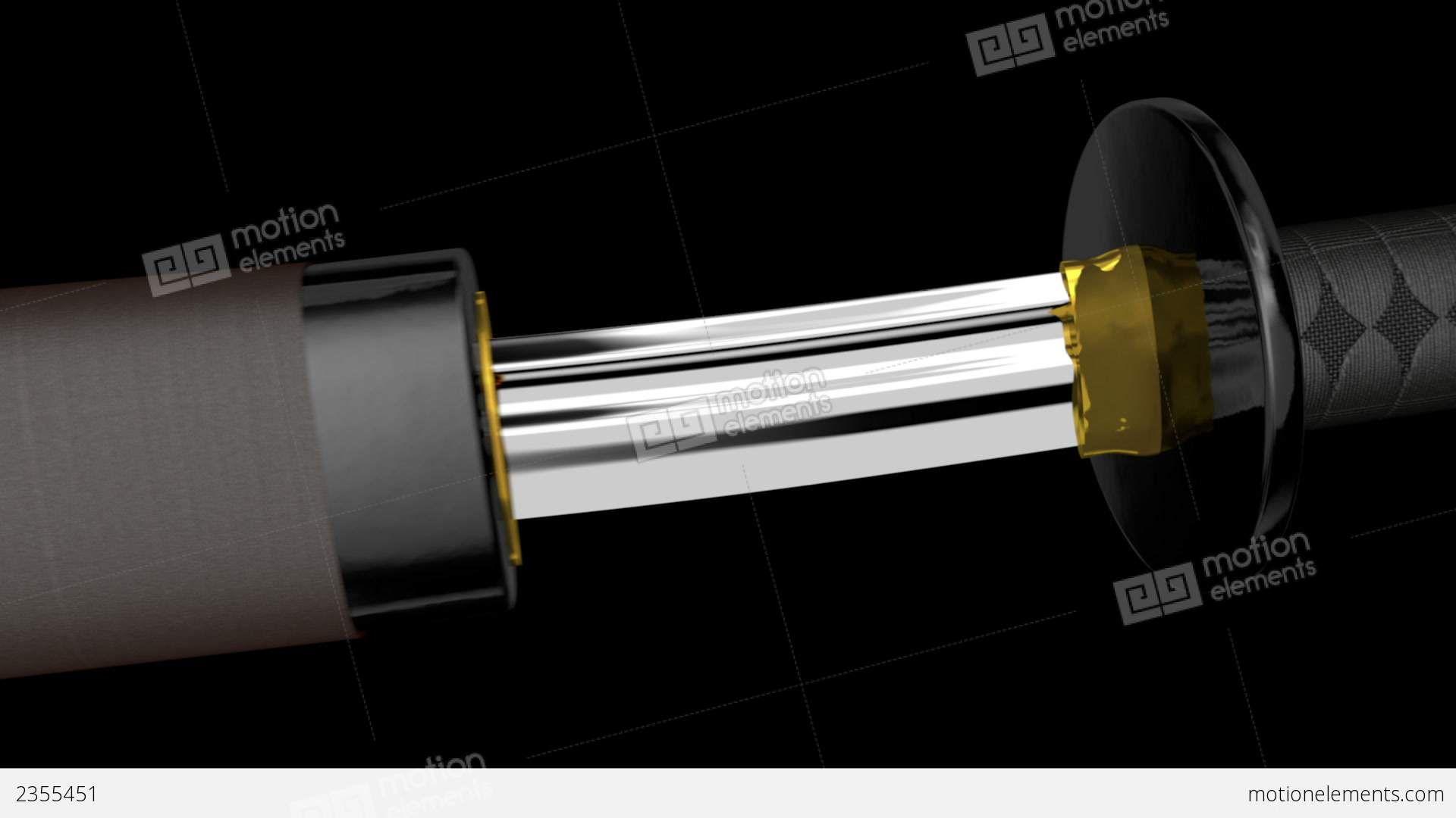 1920x1080 Samurai Katana Japanese Sword 6 Stock Animation