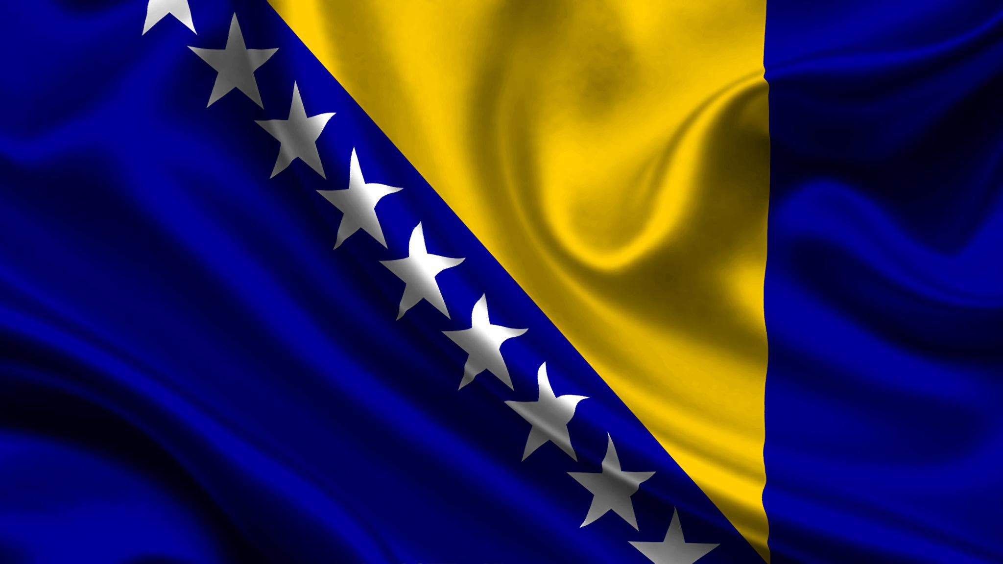 2048x1152 Bosnia And Herzegovina Flag Wallpaper