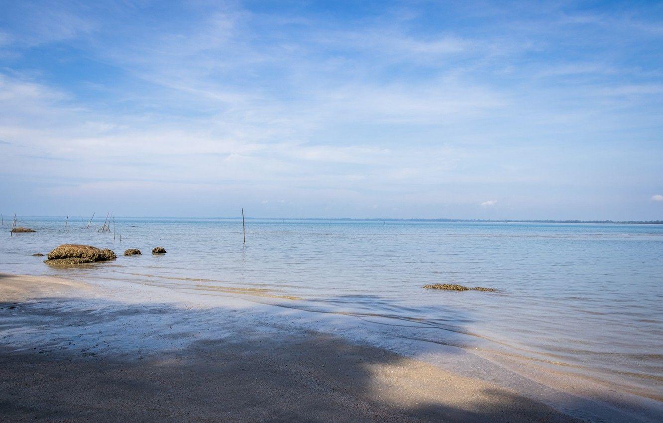1332x850 Wallpaper beach, sea, white sand, malaysia, kuantan, blue sea image for desktop, section пейзажи