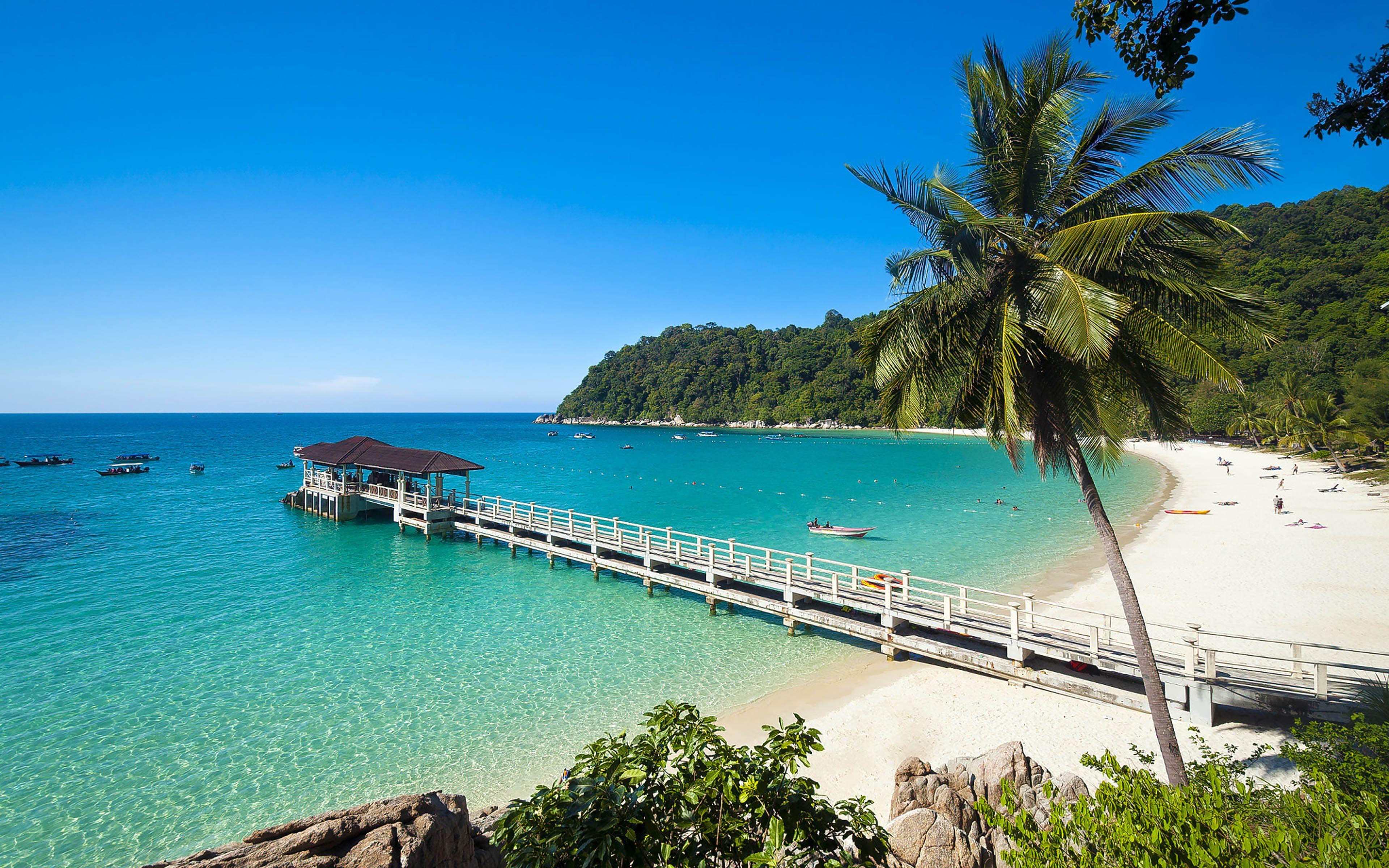 3840x2400 Pulau Perhentian Besar Island In Malaysia White Sand Beaches And Turquoise Water Malaysian Food Culture And Identity :