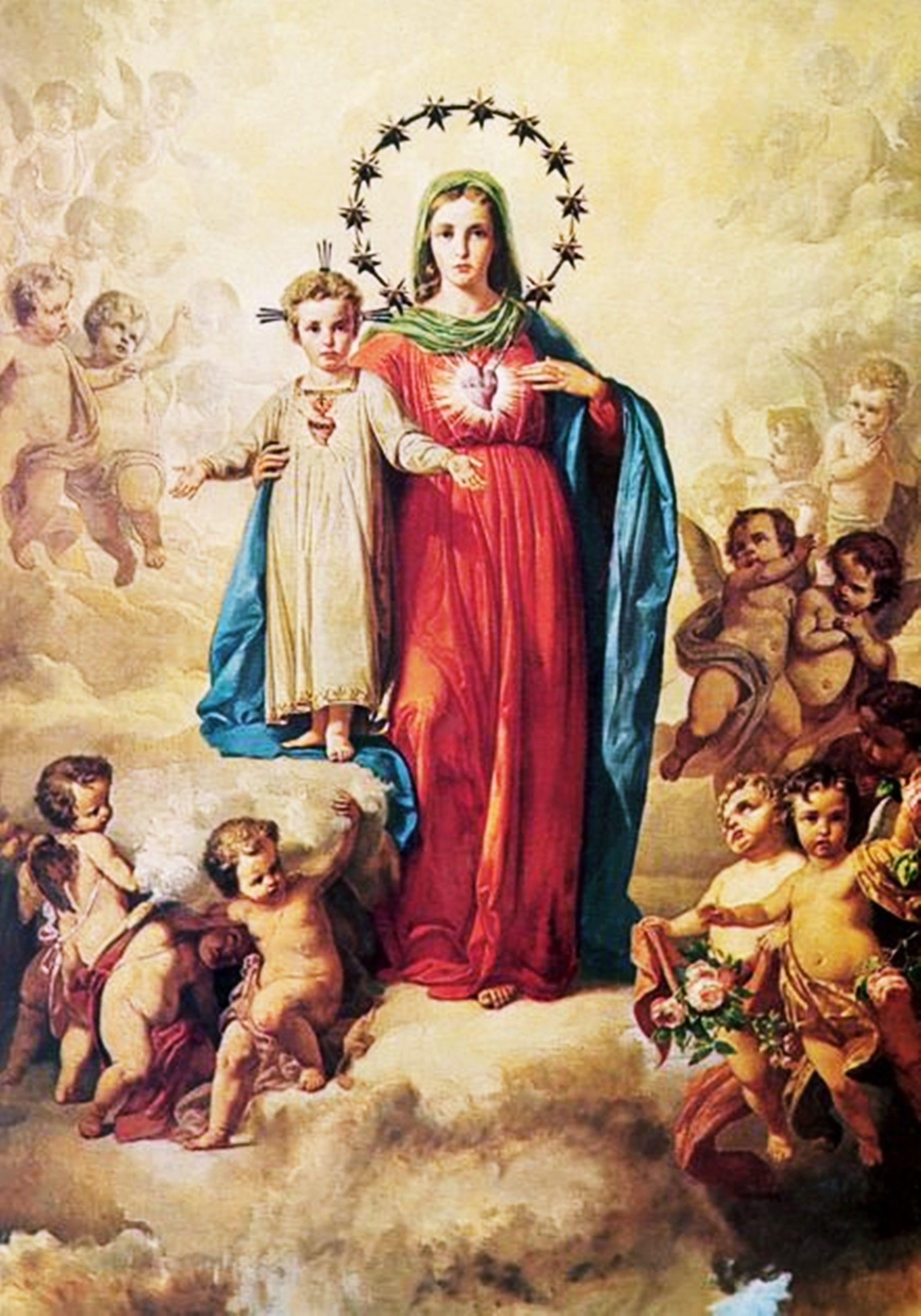 2100x3000 Mother Mary iPhone Wallpaper