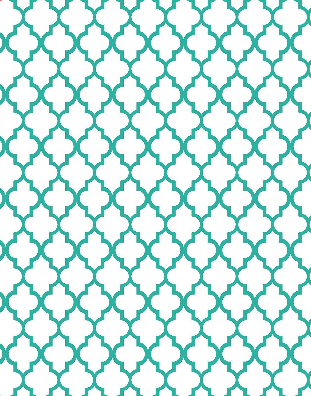1257x1600 Teal Pattern Wallpaper