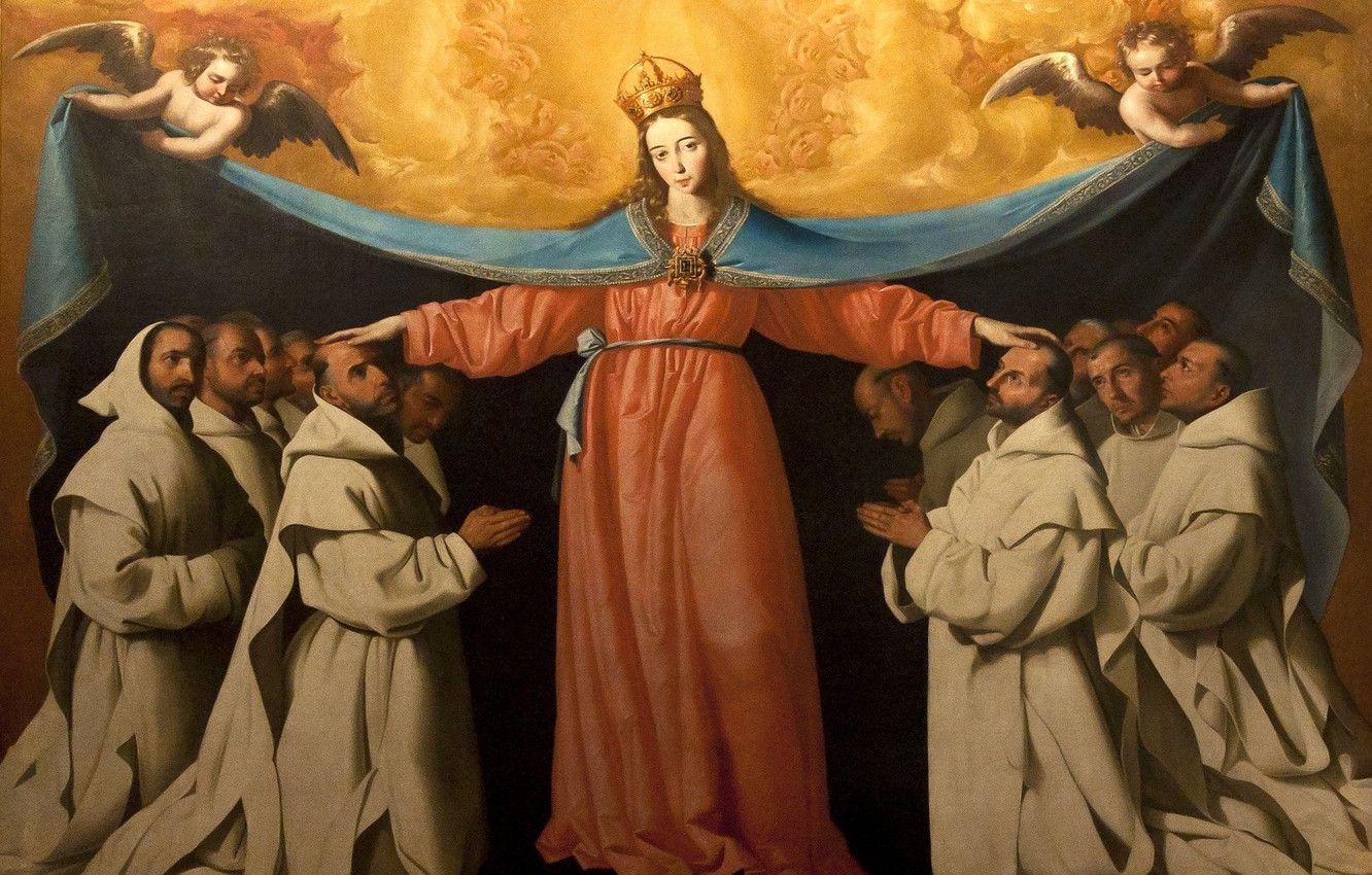 1332x850 Wallpaper Francisco de Zurbaran, The Omophorion Of The Mother Of God image for desktop, section живопись