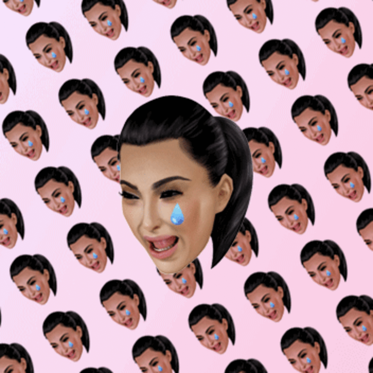kim kardashian crying collage wallpaper