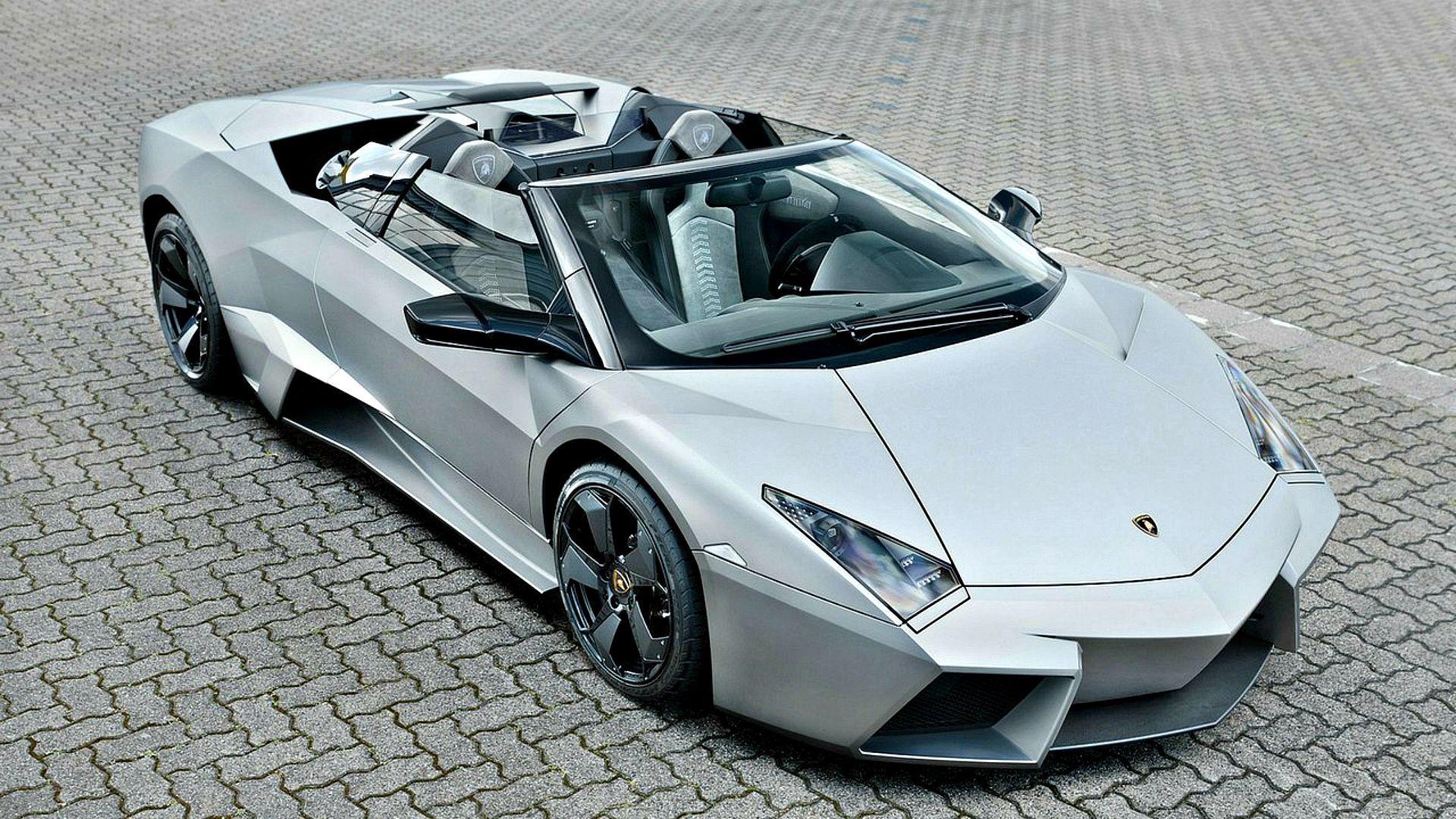 1920x1080 Download wallpaper 1920x1080 lamborghini, reventon, roadster, side view HD background
