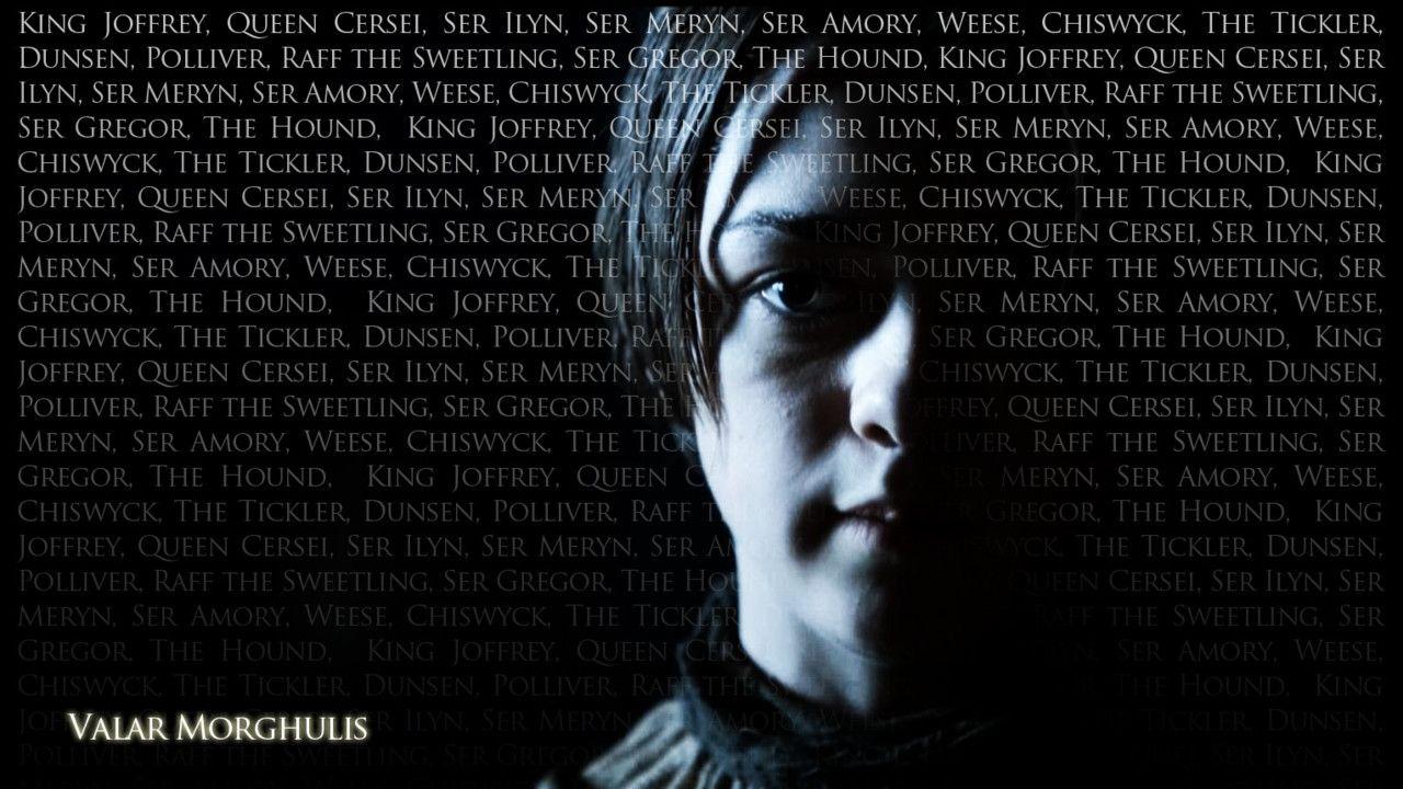 1280x720 Valar Morghulis Wallpaper