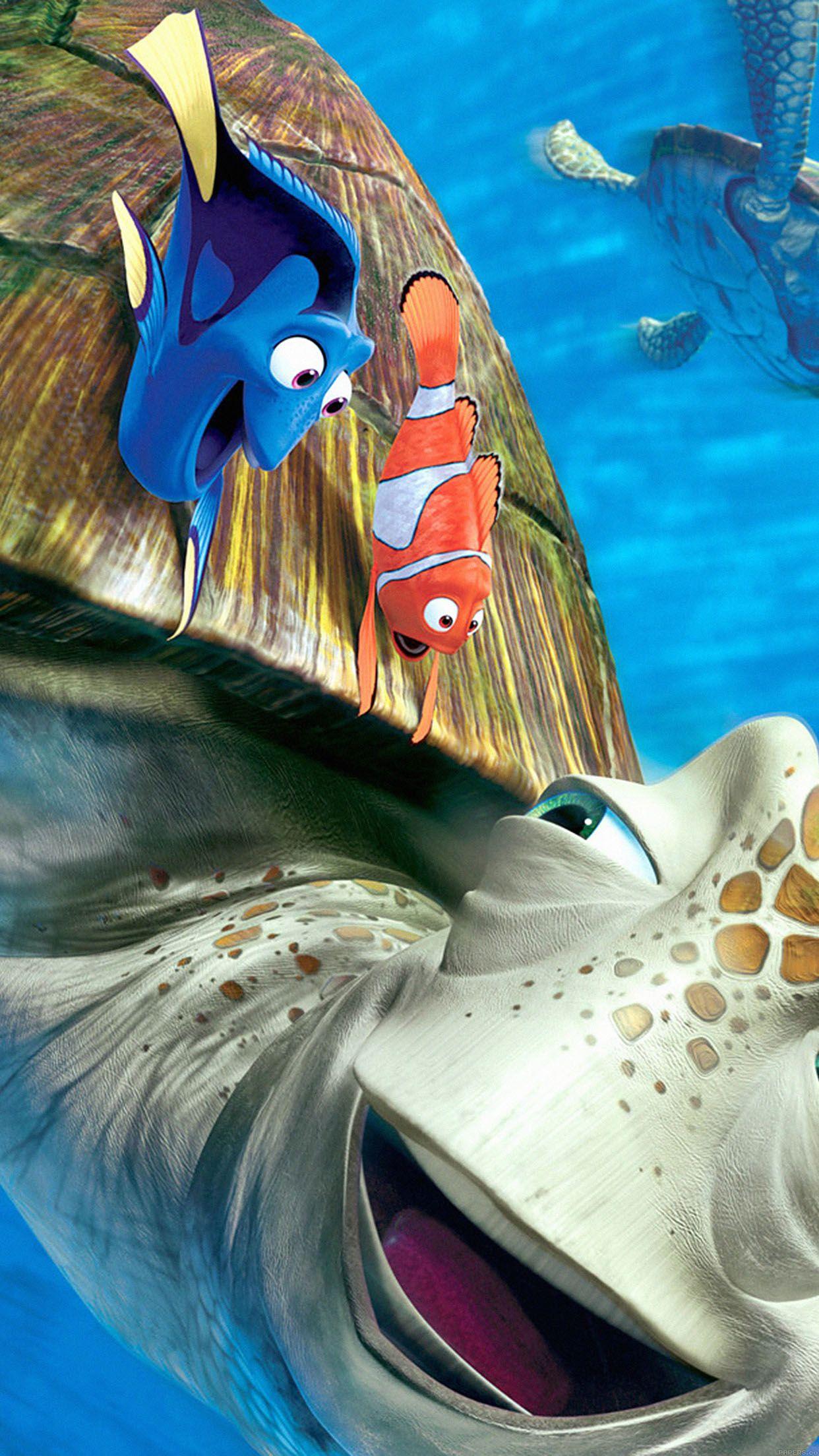 1242x2208 Wallpaper Finding Nemo Disney Pixar Illust Sea Animals