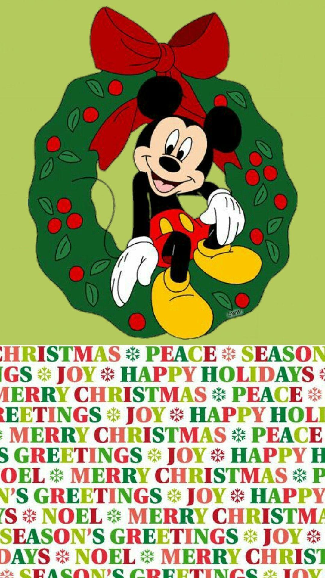 1080x1920 iPhone Wall: Christmas tjn. Wallpaper iphone christmas, Christmas wallpaper background, Mickey mouse christmas