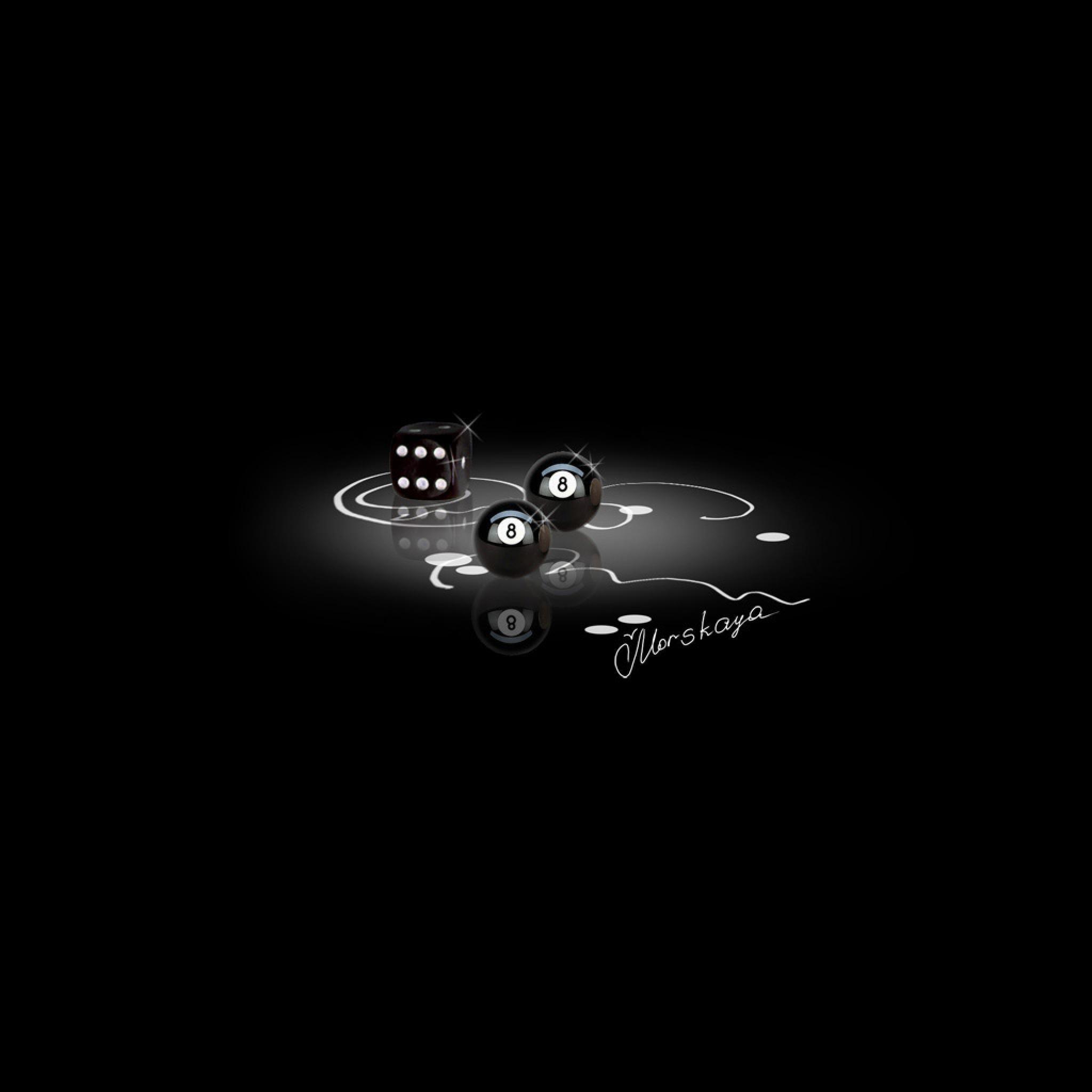 2048x2048 Miscellaneous Dice And Snooker Balls iPhone HD Wallpaper Free