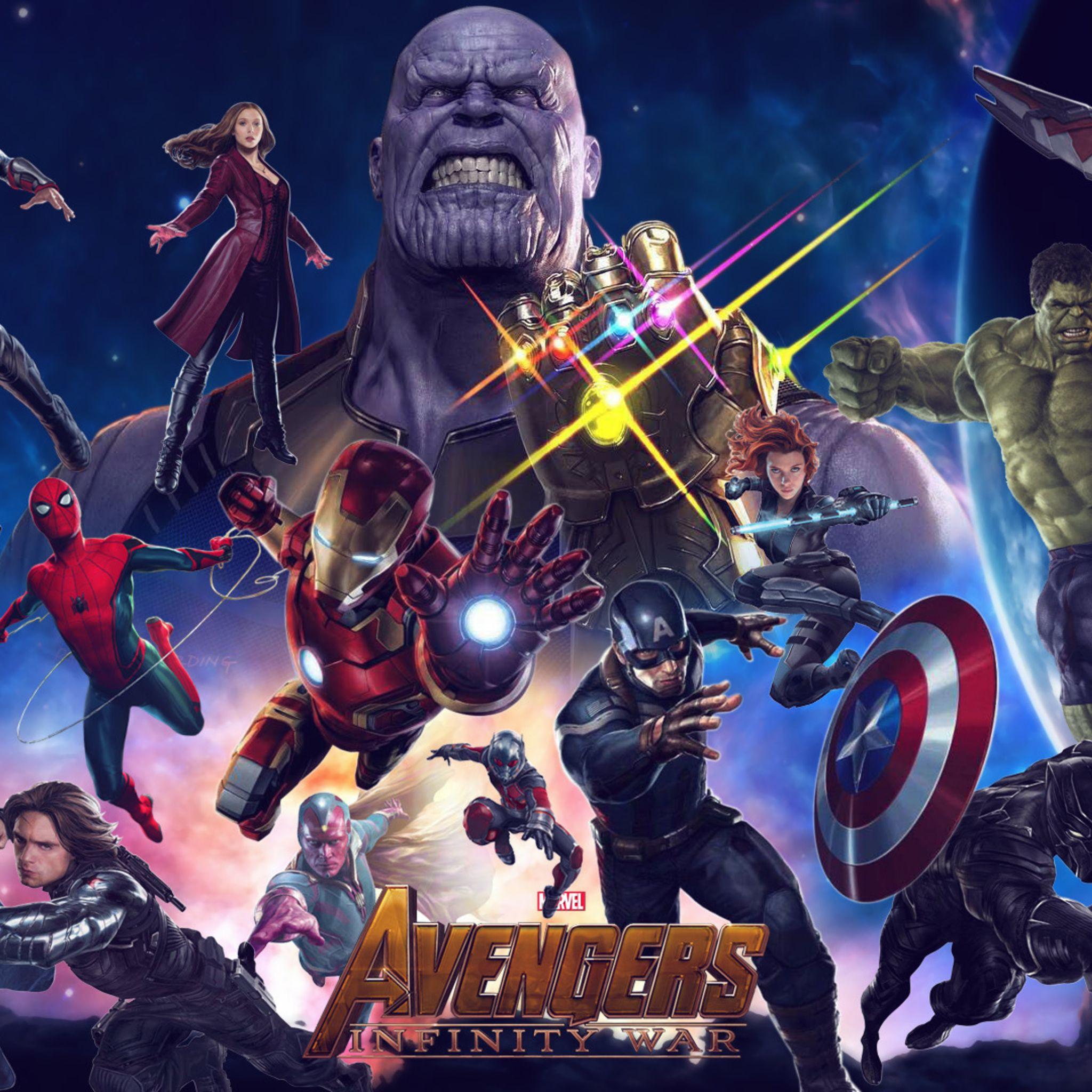 2048x2048 Avengers Infinity War 2018 Movie Hình nền iPad Air HD 4k