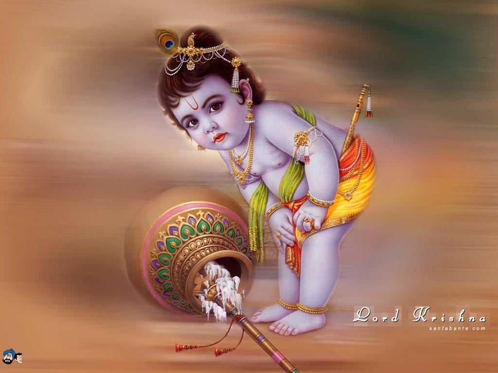 1024x768 HÌNH ẢNH DỄ THƯƠNG: Chúa Hài Đồng Krishna dễ thương.  Hình ảnh & Hình nền