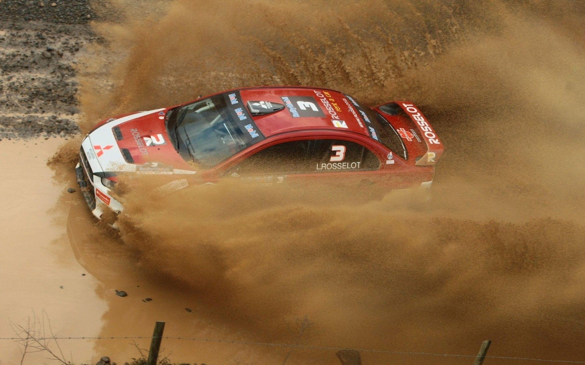 1920x1200 cars, Mitsubishi, dirt, vehicles, race car wallpaper