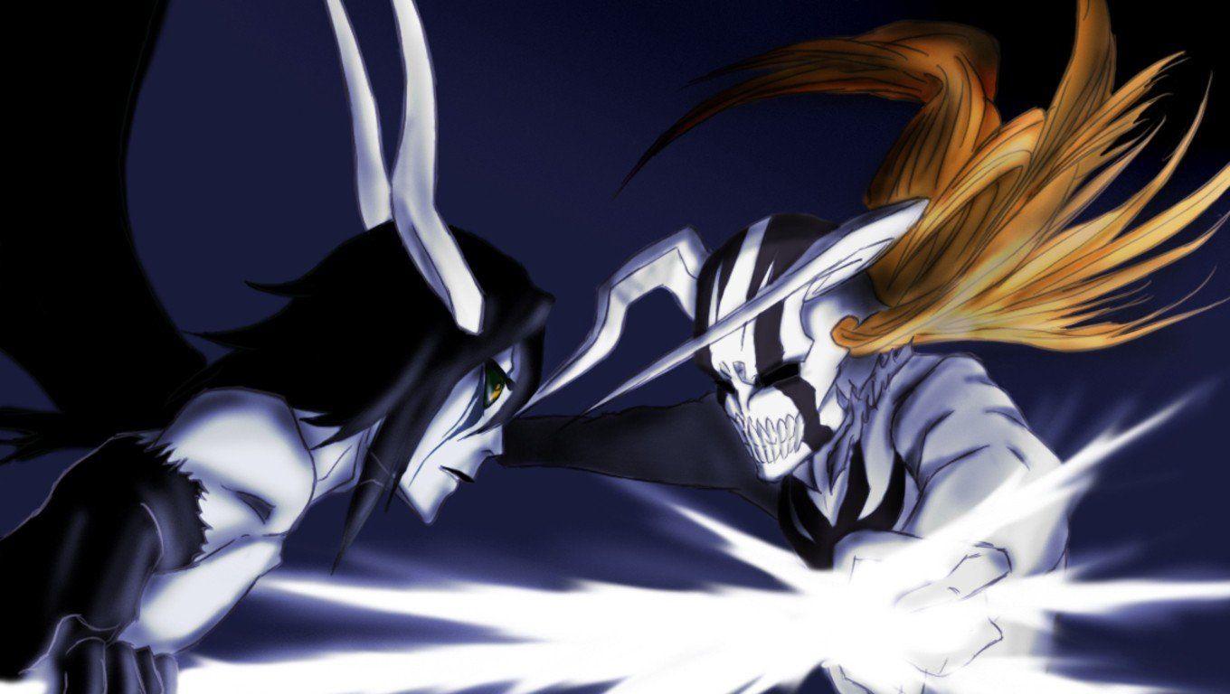1360x768 Bleach, Ulquiorra Cifer, Vasto Lorde, Kurosaki Ichigo, Hollow, Espada Wallpaper HD / Desktop and Mobile Background