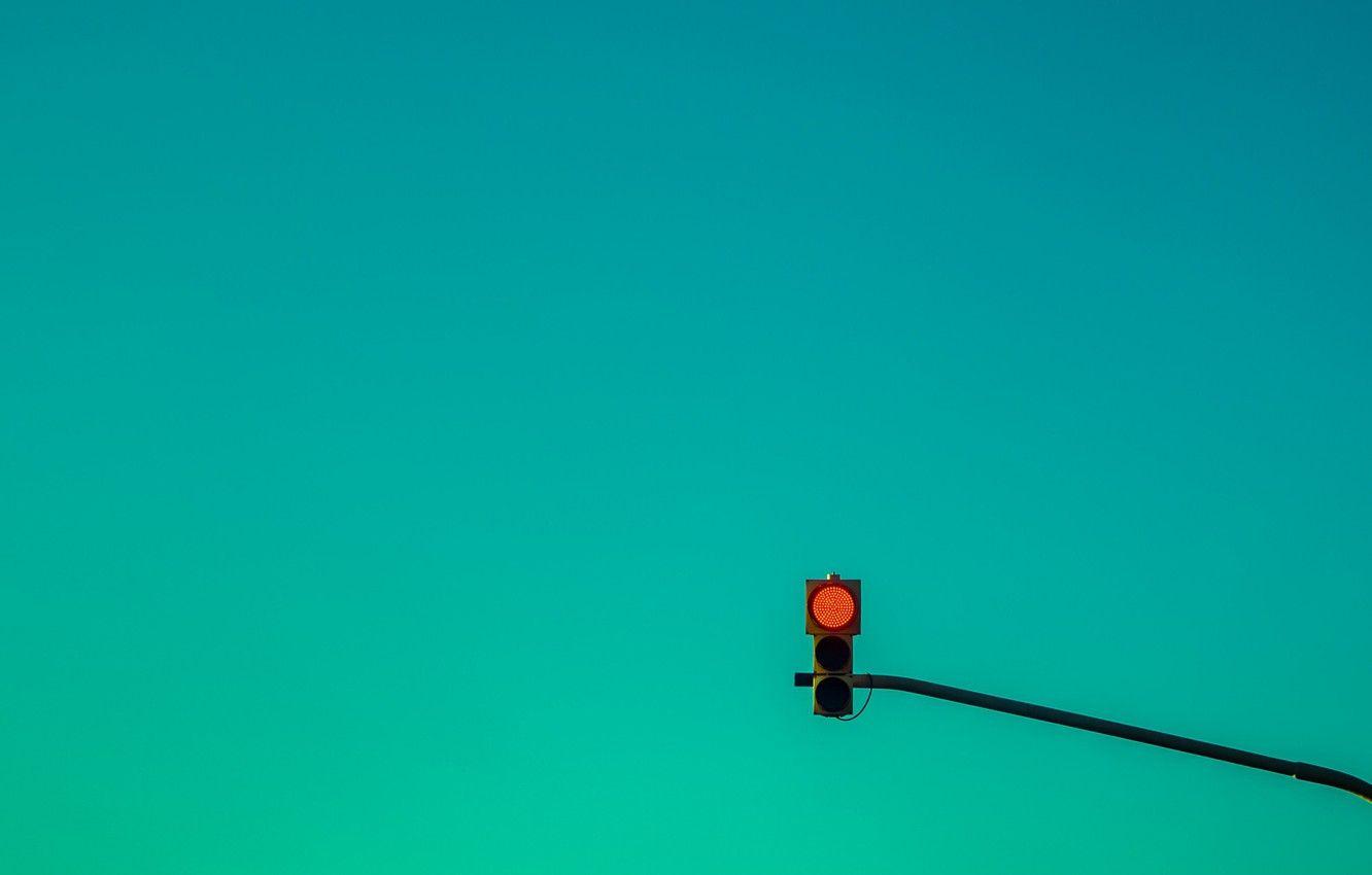 1332x850 Wallpaper sky, red light, traffic light image for desktop, section минимализм