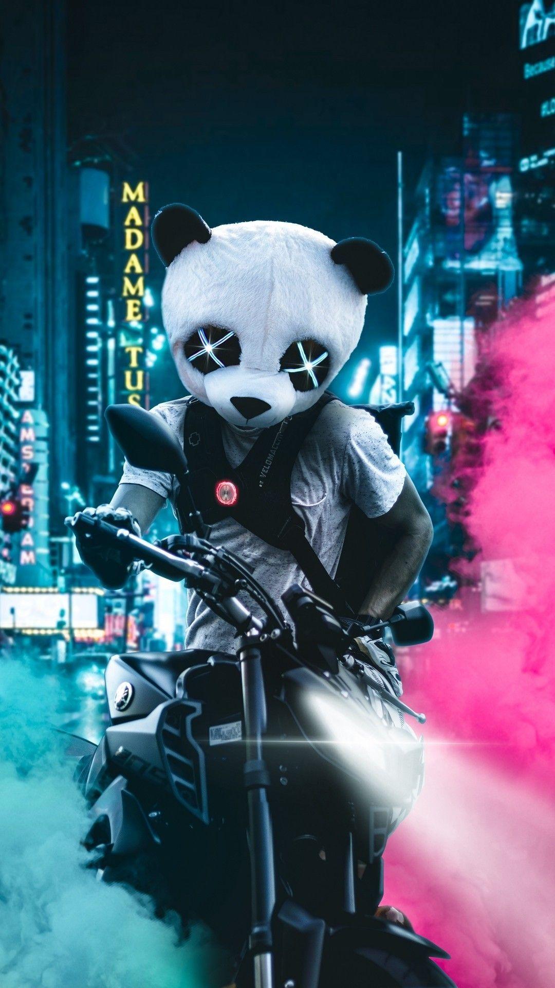 1080x1920 Neon Pandas