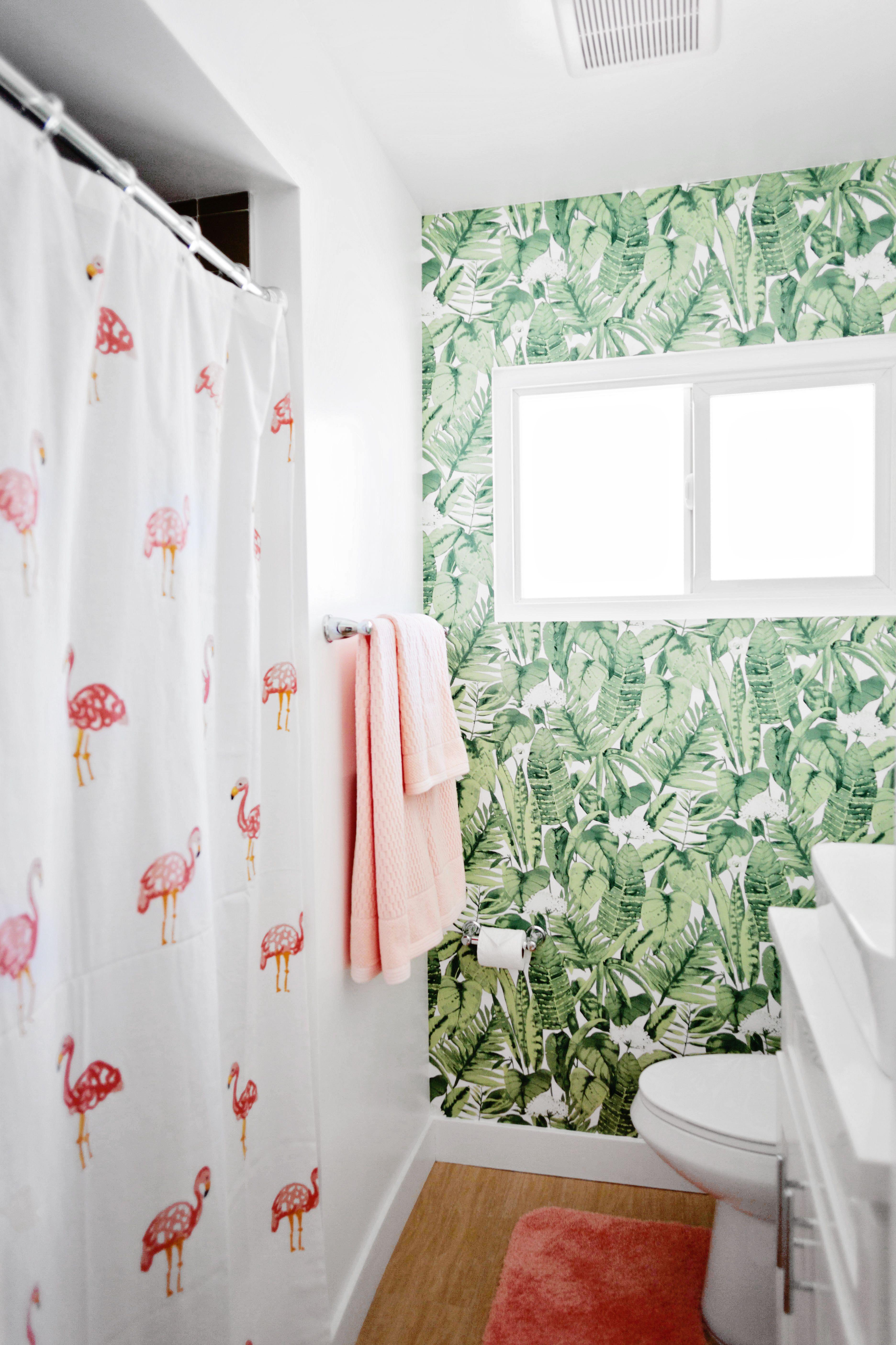 3744x5616 Yay I Installed Peel and Stick Temporary Wallpaper In My Bathroom!